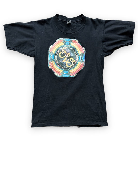 Front View of Vintage Electric Light Orchestra A New World Record Promotional Tee SZ M  |  Vintage Jeff Lynne ELO Tee | Barn Owl Vintage Clothing Seattle