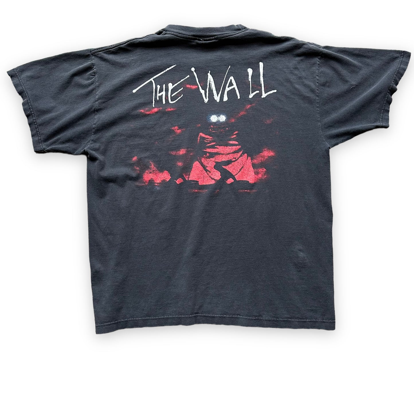 Rear View of Vintage 1990s Winterland Pink Floyd The Wall Tee Size XL | Barn Owl Vintage Seattle | Vintage Rock Tees