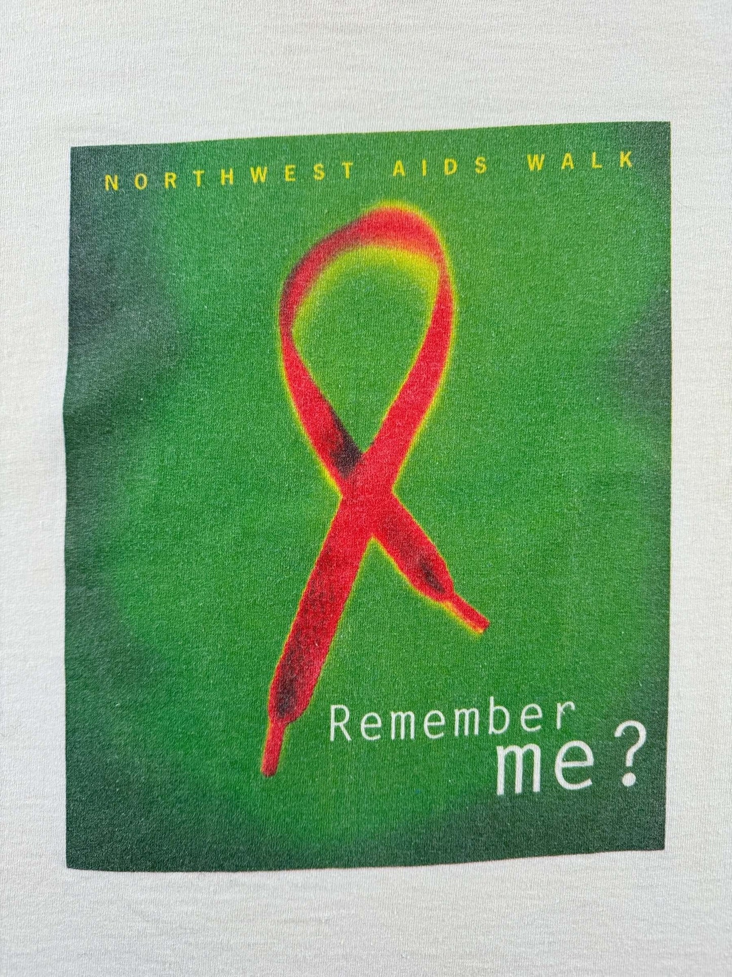 Graphic of Vintage AIDS Walk Tee SZ M
