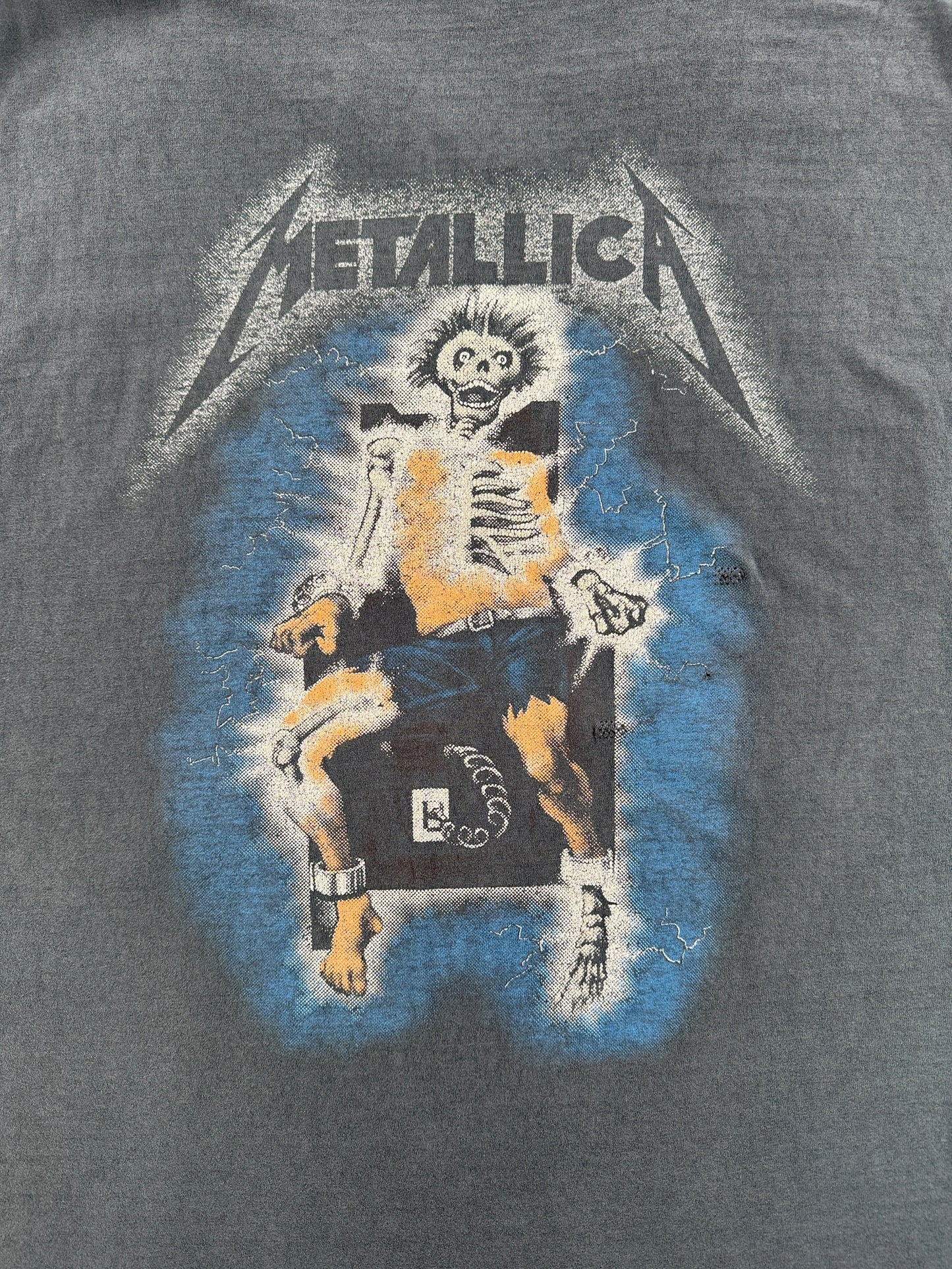 Vintage Repaired 1994 Metallica Metal Up Your Ass Chopper Tee SZ L