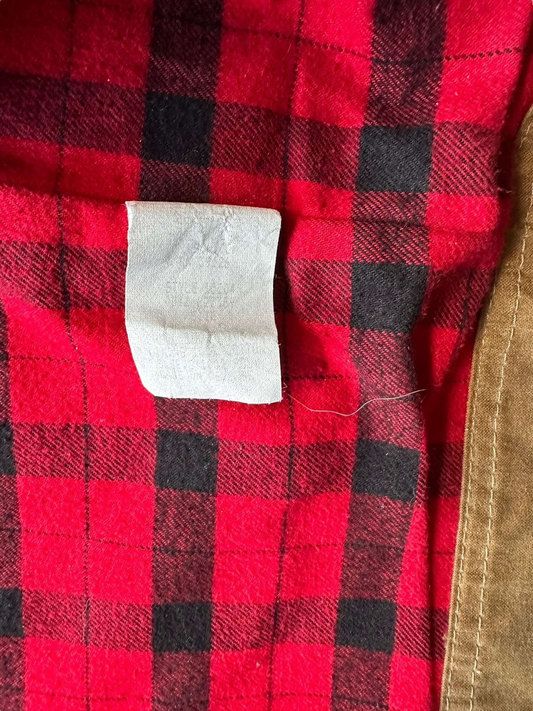 Production Tag View of Filson Westlake Jacket SZ M | Filson Workwear Seattle