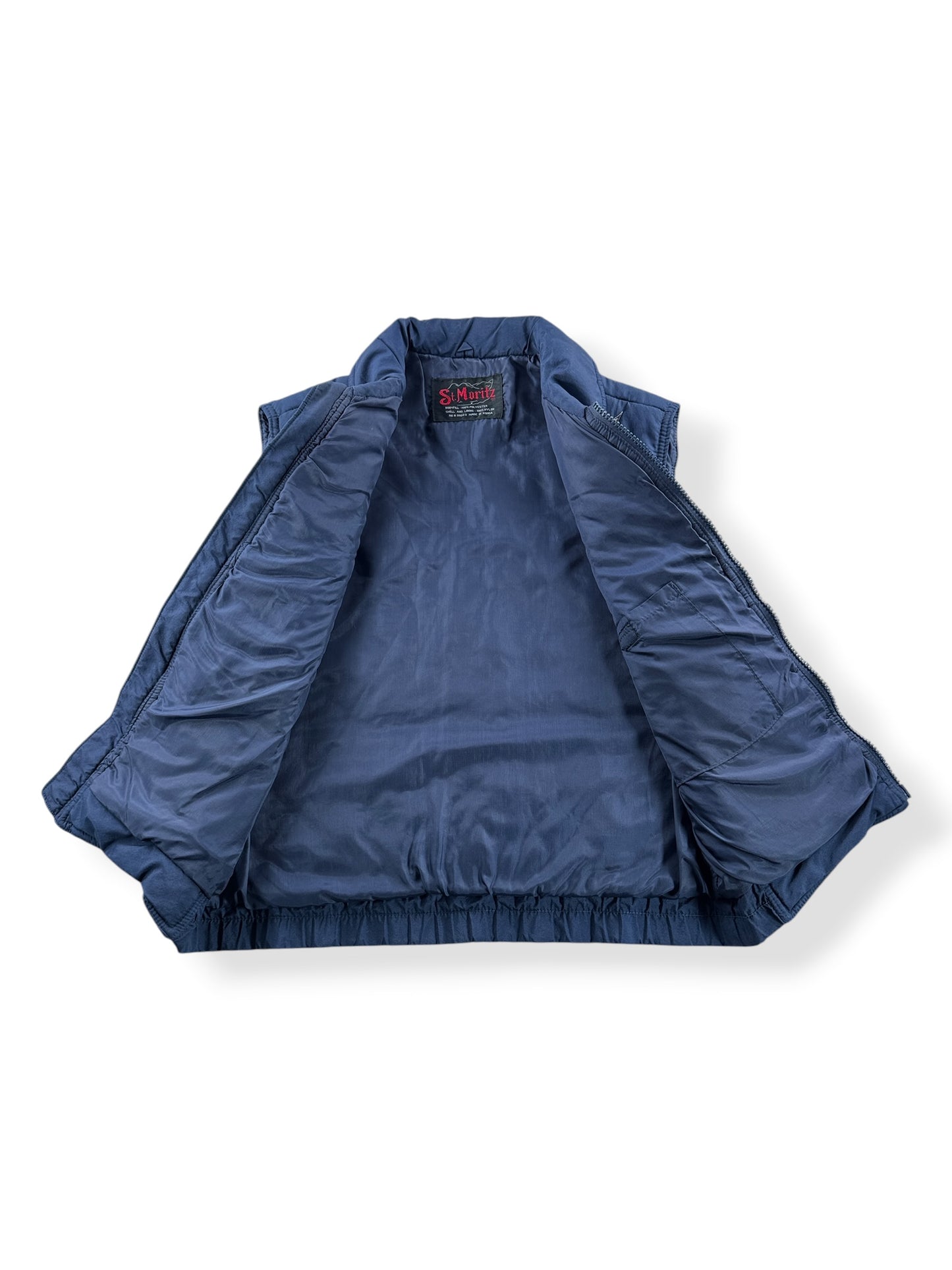 Inside of Vintage St. Moritz Winter Vest SZ L (Fits M)