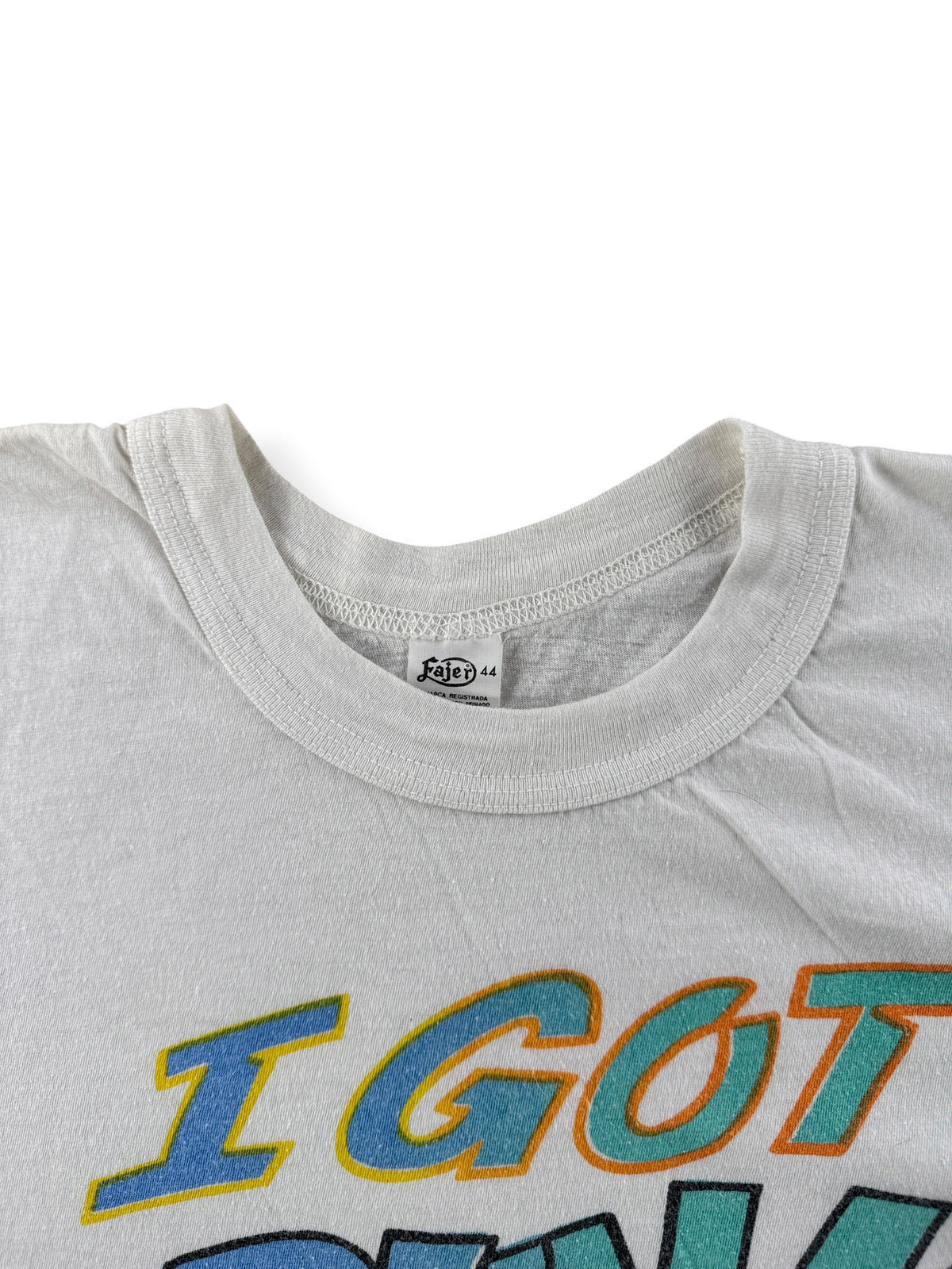 Collar on Vintage I Got Drunk In Ixtapa Tee SZ S