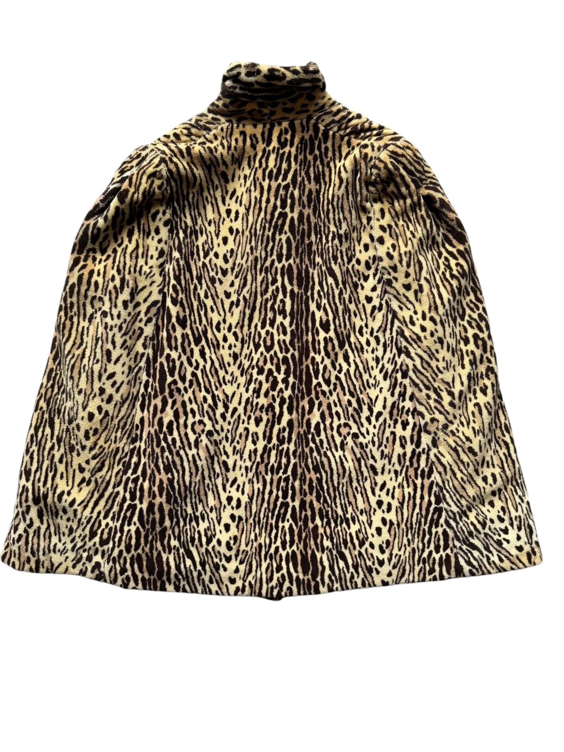 Back view of 1960s Leopard Cape S-XL