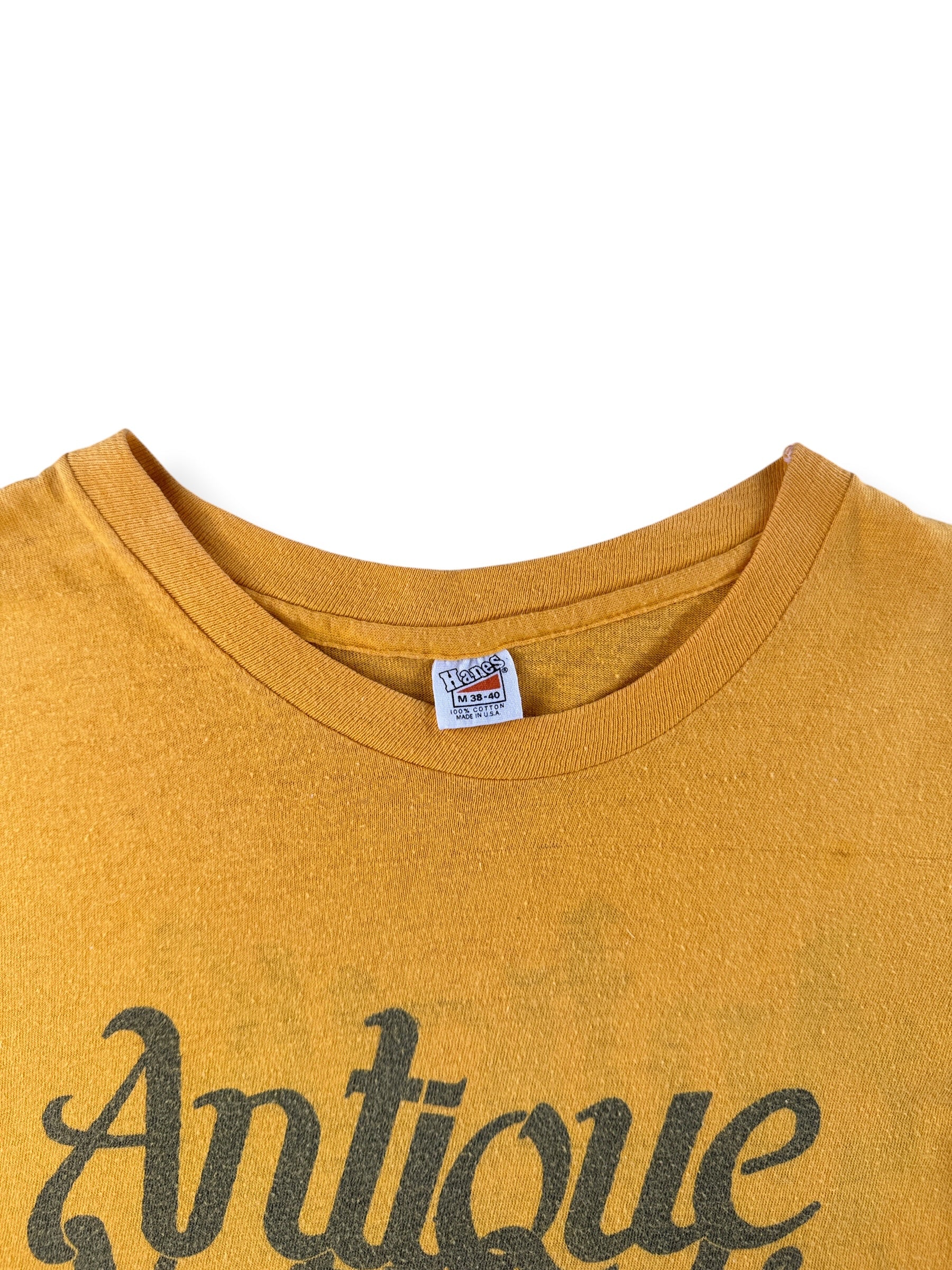 Collar on Vintage 1980 Racing Tee SZ M (Fits S)