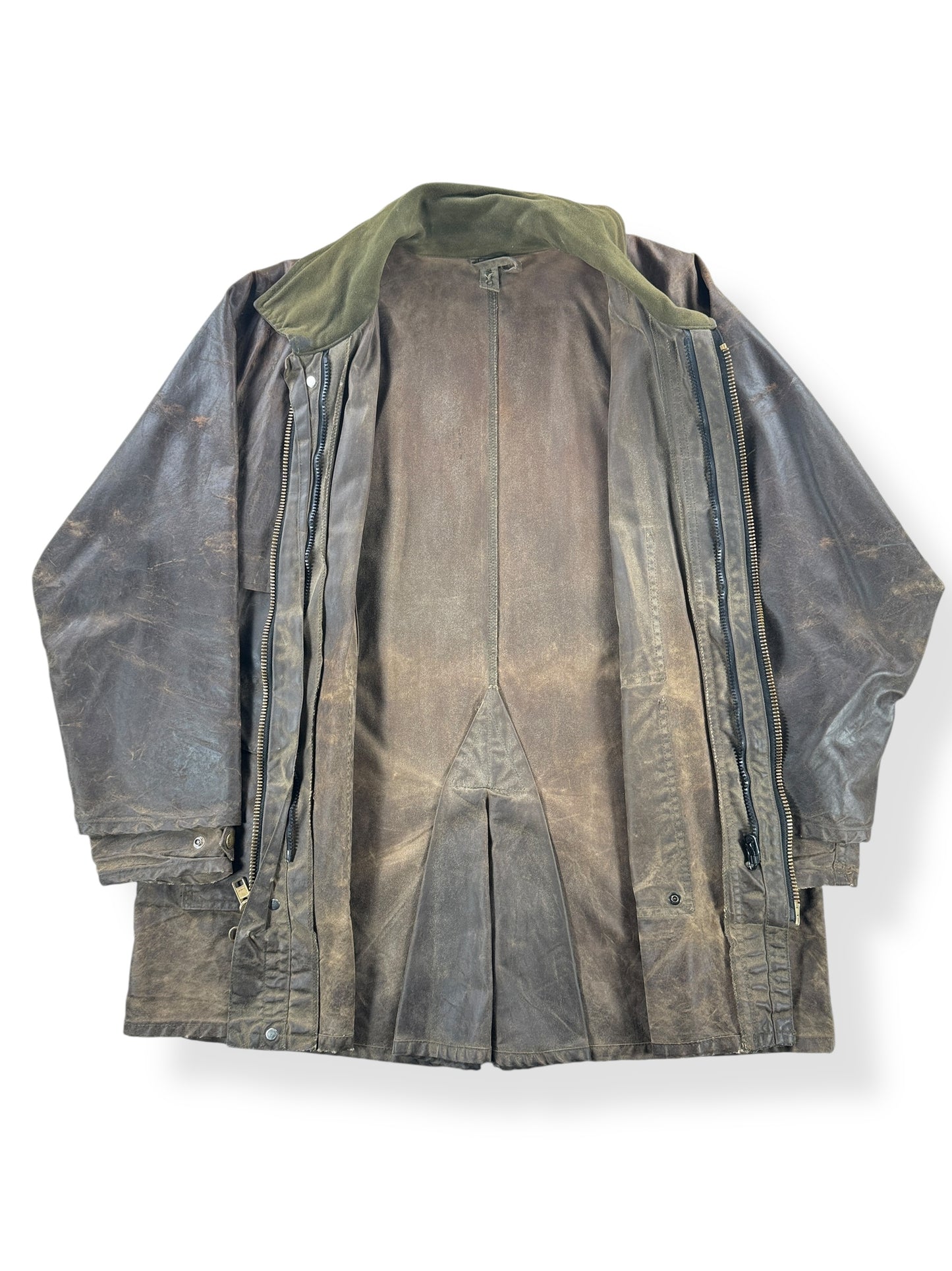 Inside of Vintage Filson Shelter Cloth Packer Coat SZ M XLong