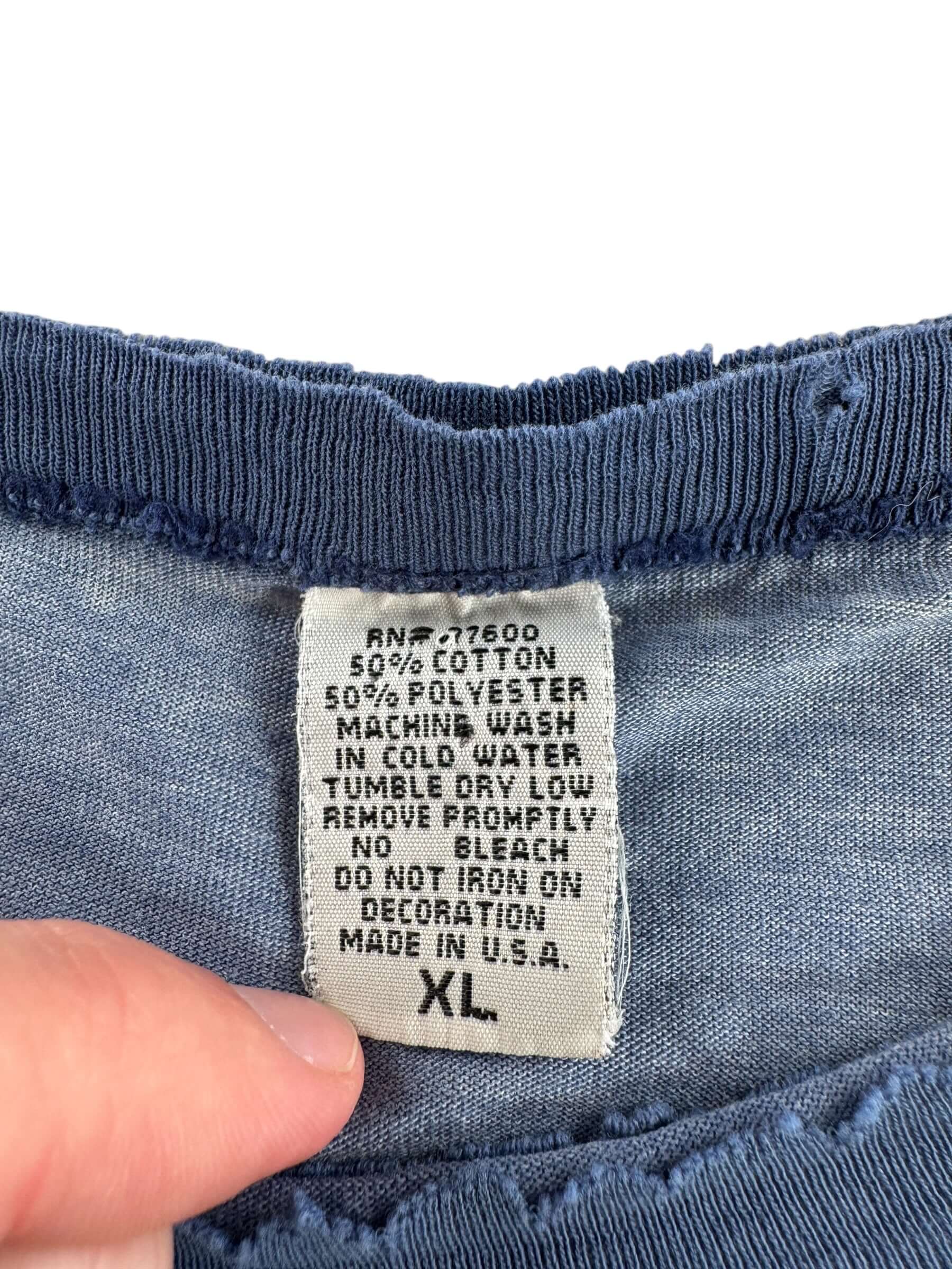 Tag on Vintage New Jersey Fader Ringer Tee SZ XL (Fits L)