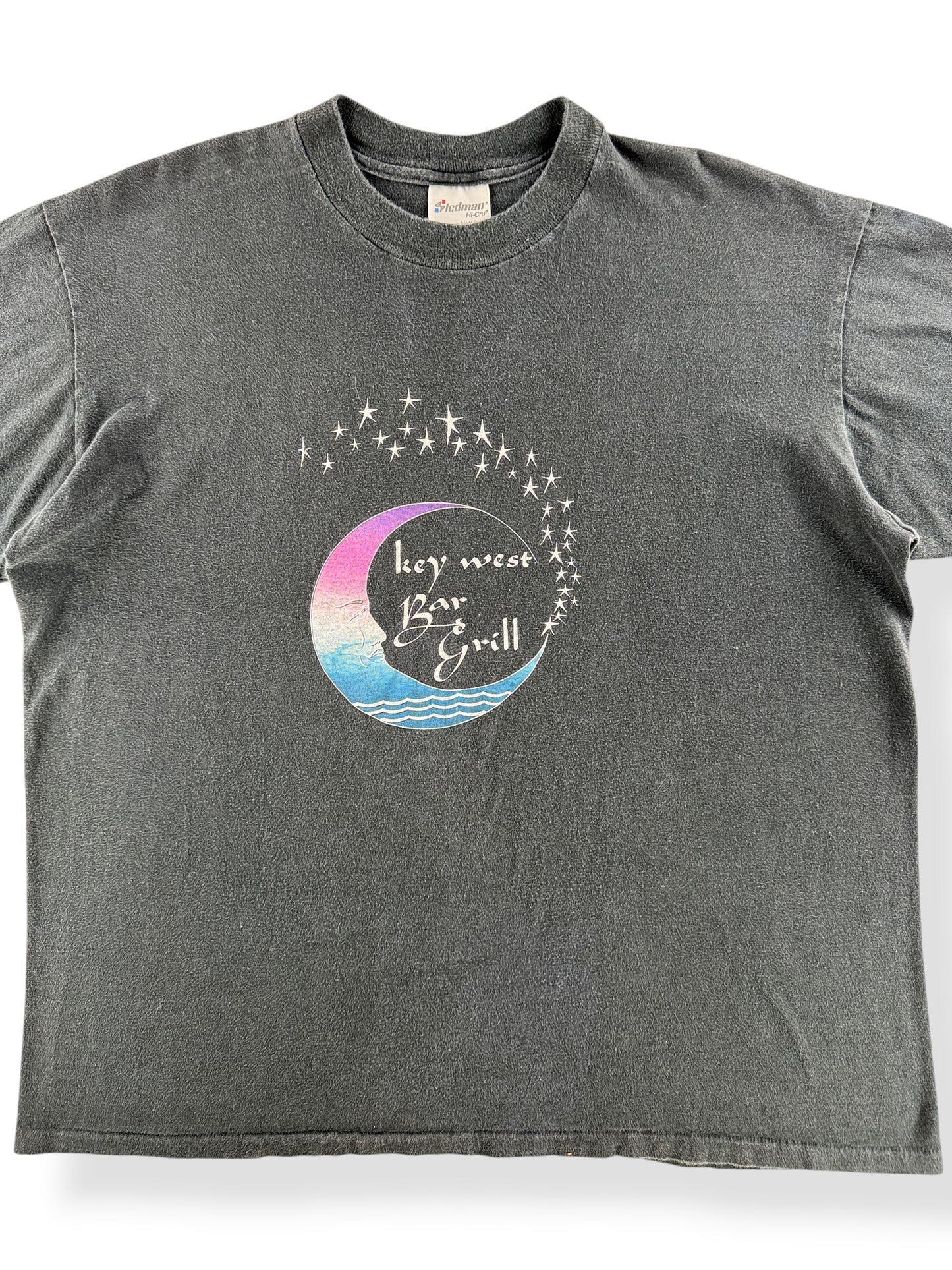 Close-up of Vintage Key West Bar & Grill Moon Tee SZ XL