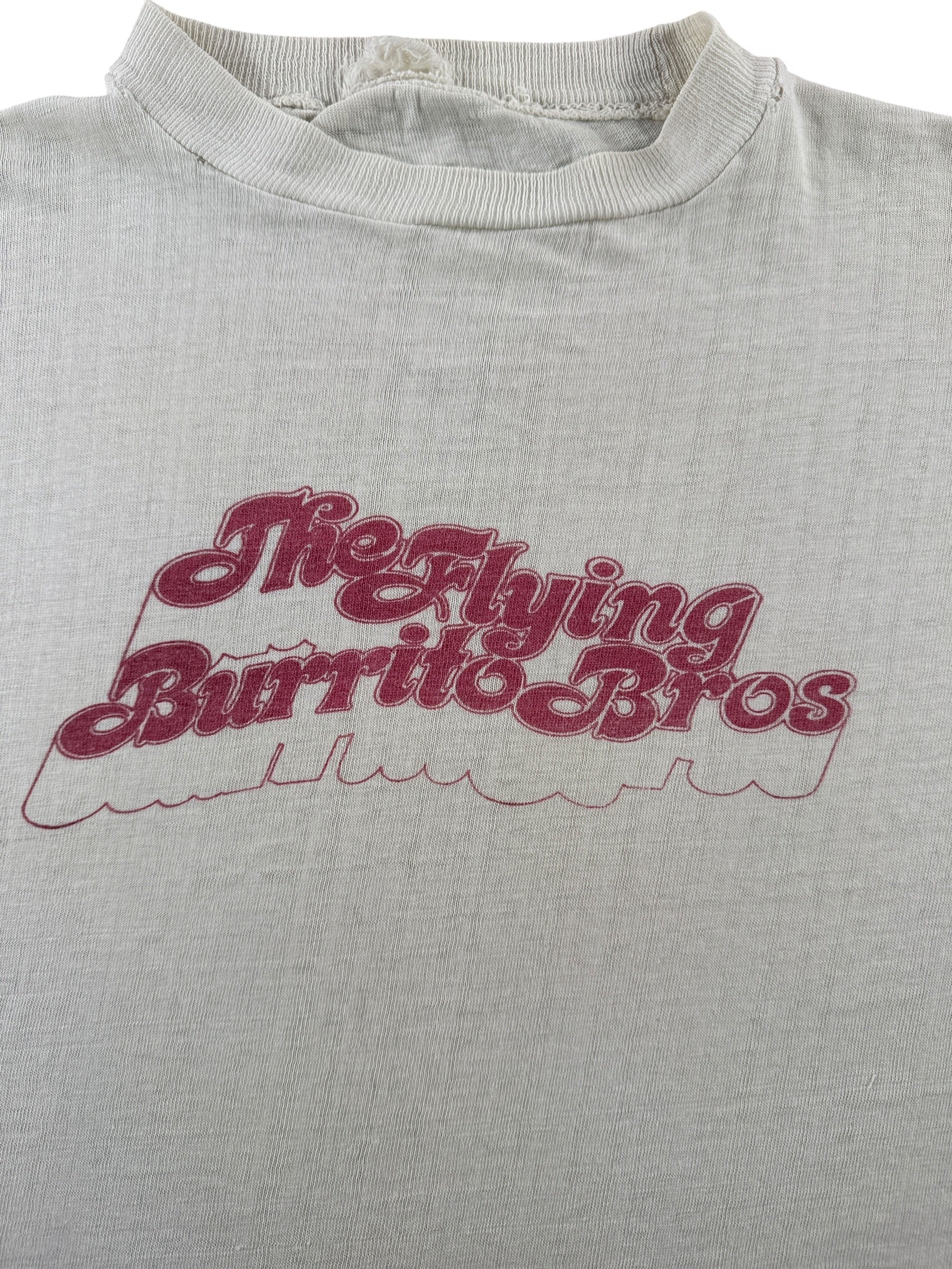 Graphic of Vintage 70s Era Flying Burrito Brothers Gram Parsons Tee SZ M