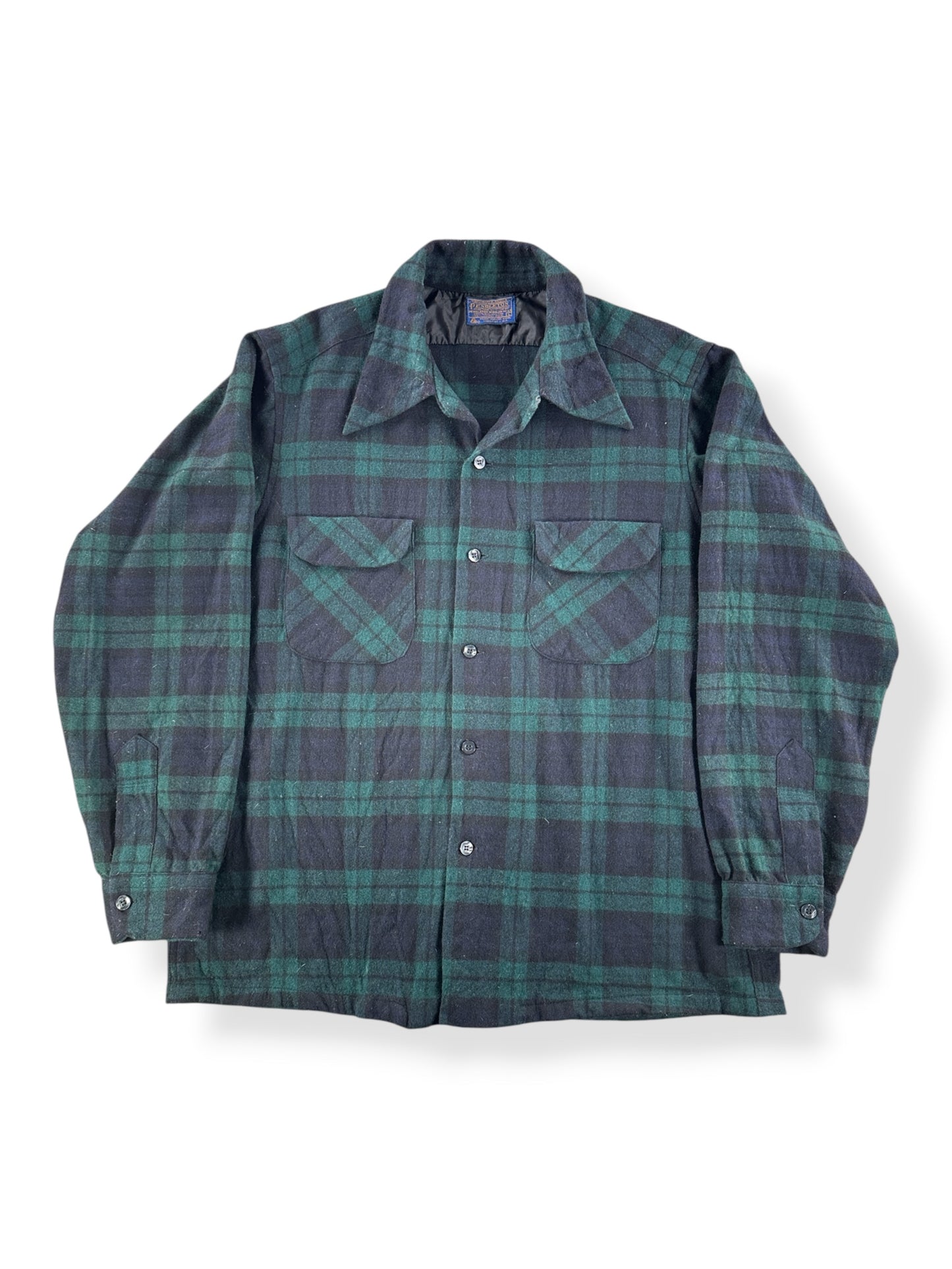 Front of Vintage 60s/70s Era Pendleton Board Shirt SZ L