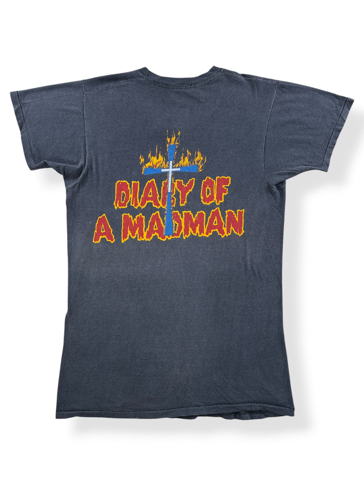 Back of Vintage '82 Ozzy Osbourne Diary of a Madman Executioner Tee SZ L (Fits S)