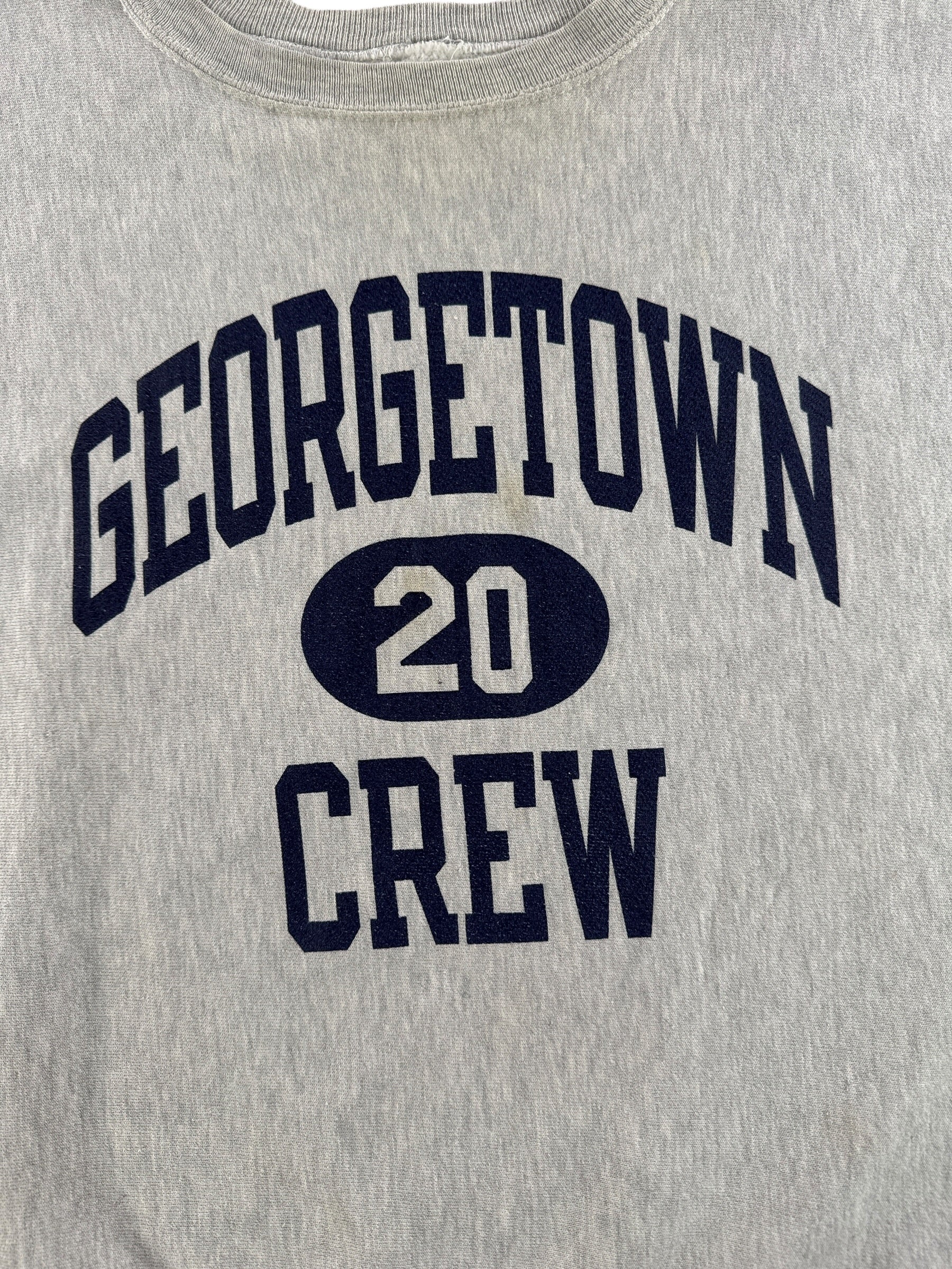 Graphic of Vintage Georgetown Crew Reverse Weave Crewneck SZ XXL