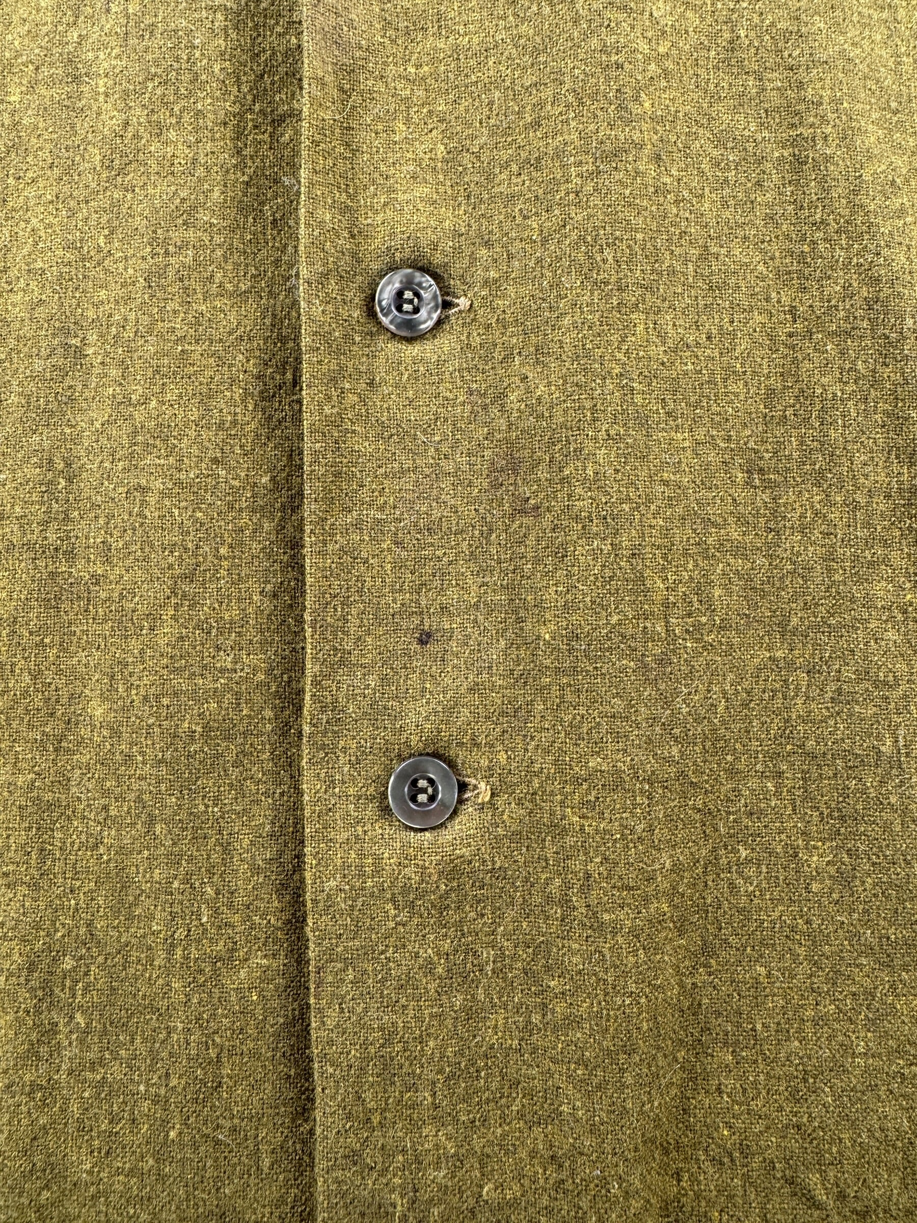 Stain on Vintage Frederick & Nelson Green Pendleton Board Shirt SZ L