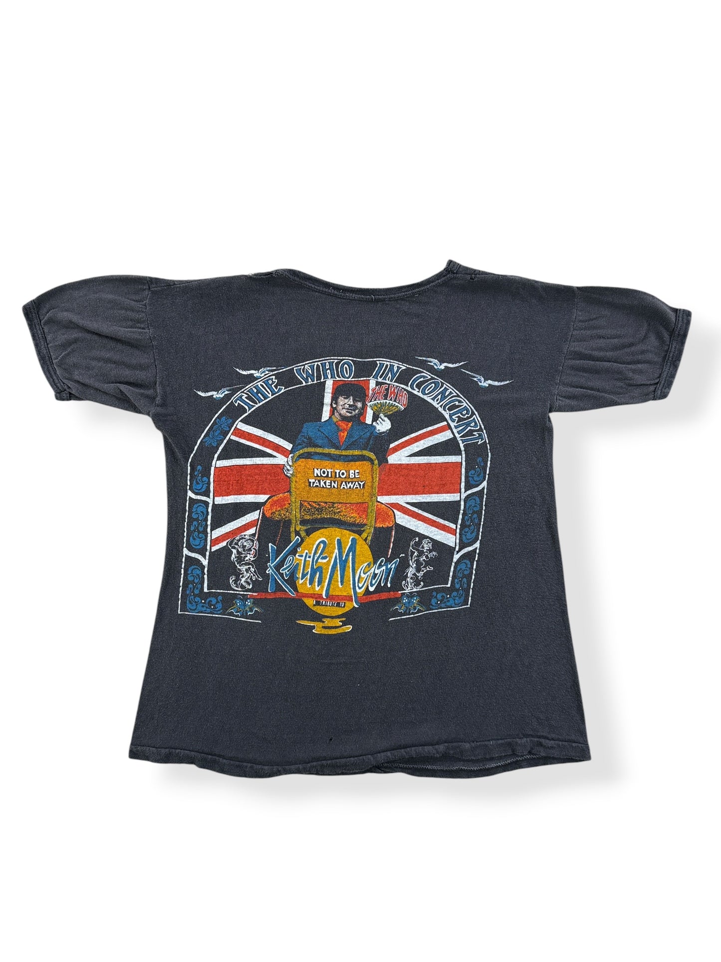 Back of Vintage 80s The Who Band Tee SZ XS/S