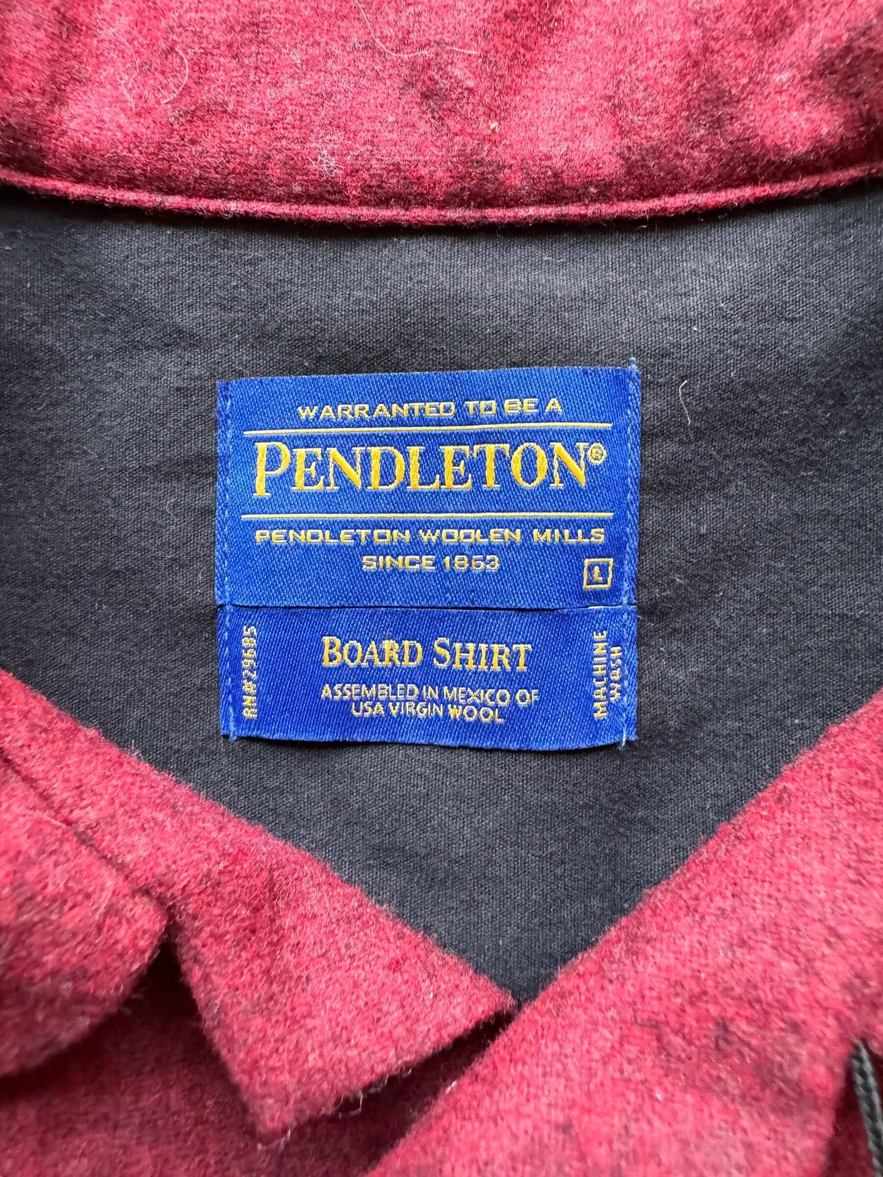 PENDLETON BOARD SHIRT SIZE LARGE BRAND NEW on sale WITH TAGS!