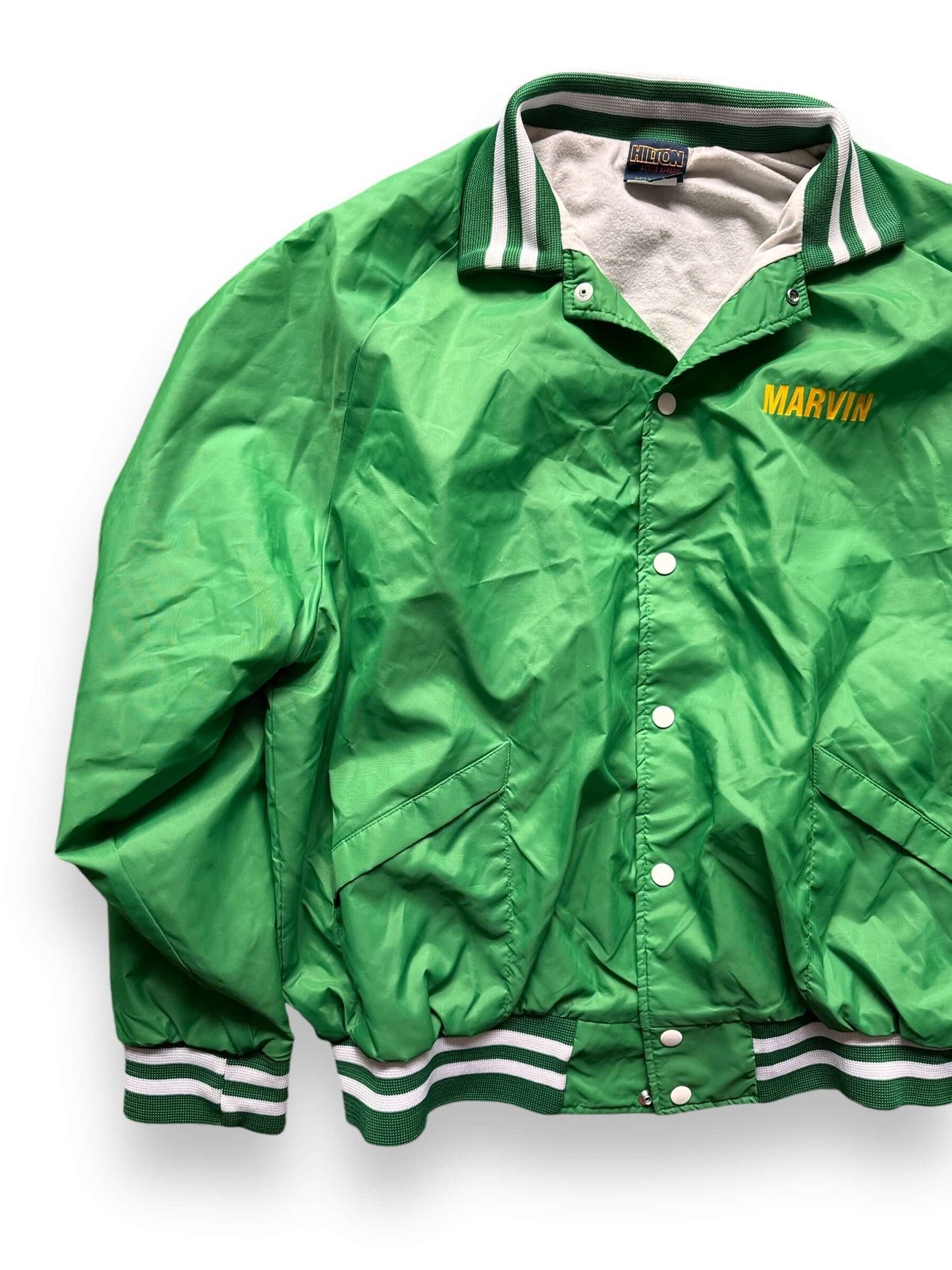 Front Right View of Vintage Damifino Coaches Jacket SZ XXL