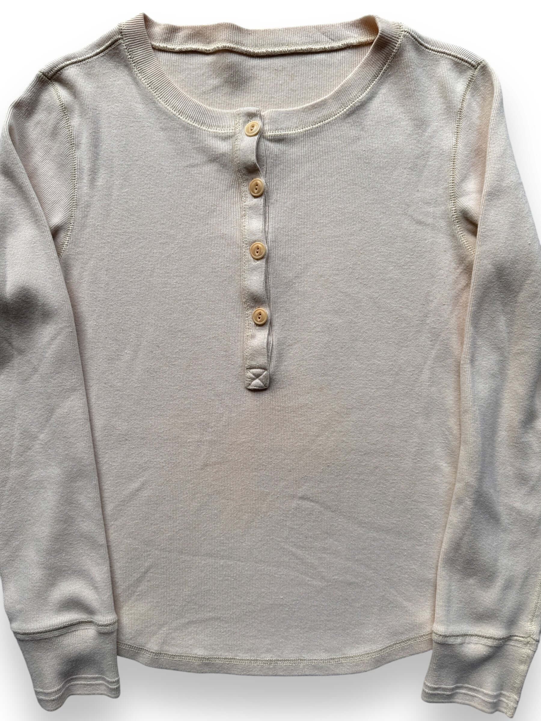 front close up of Vintage Ralph Lauren Sportsman Henley SZ M