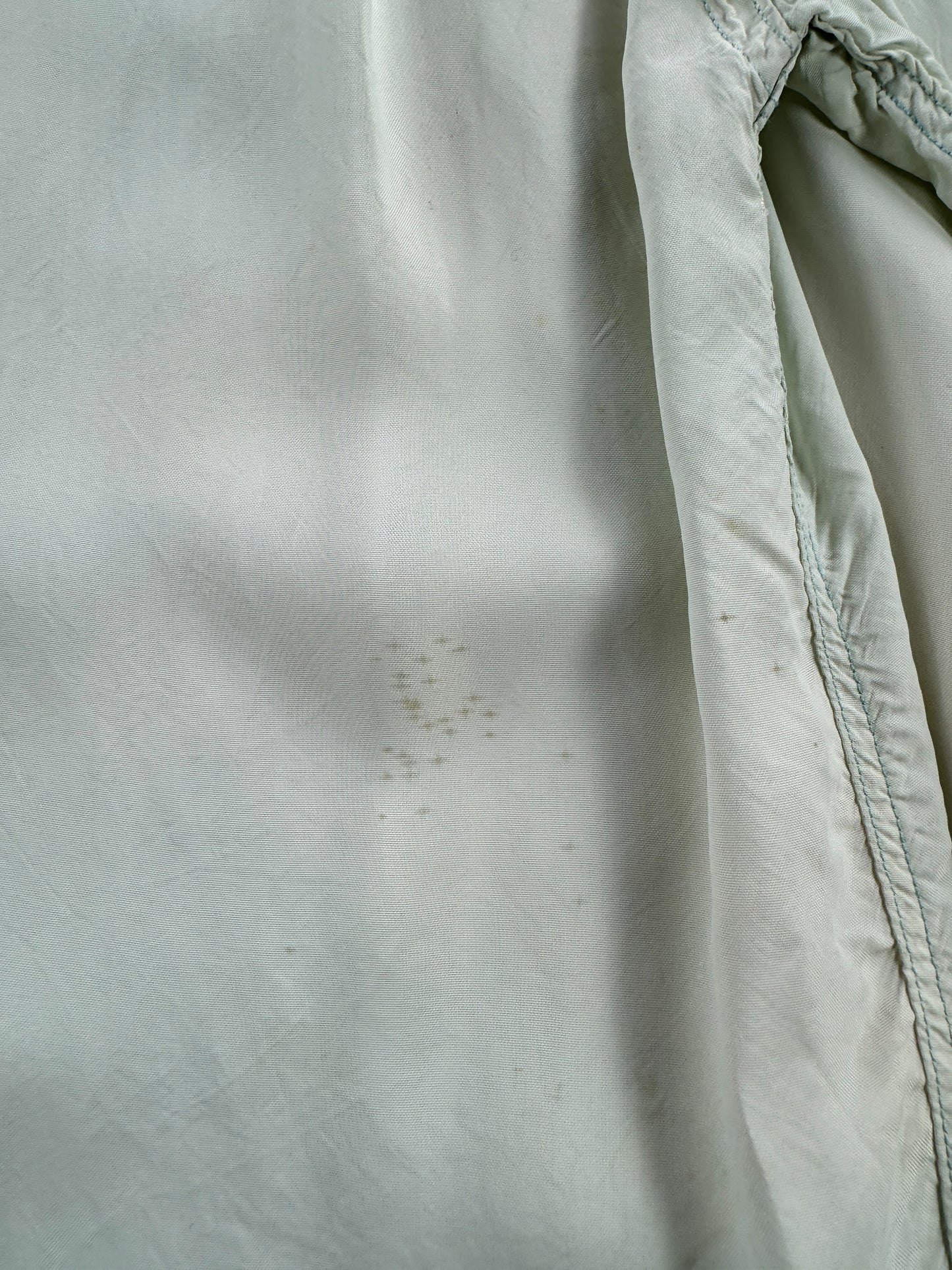 Stains on Vintage American Eagle Crepe Loop Collar Shirt SZ S