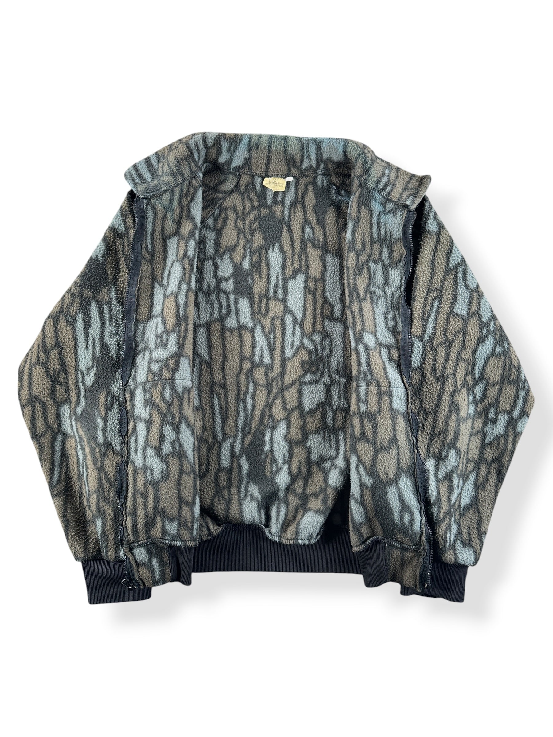 Inside of Vintage Tre Camo Fleece Pullover Jacket SZ M