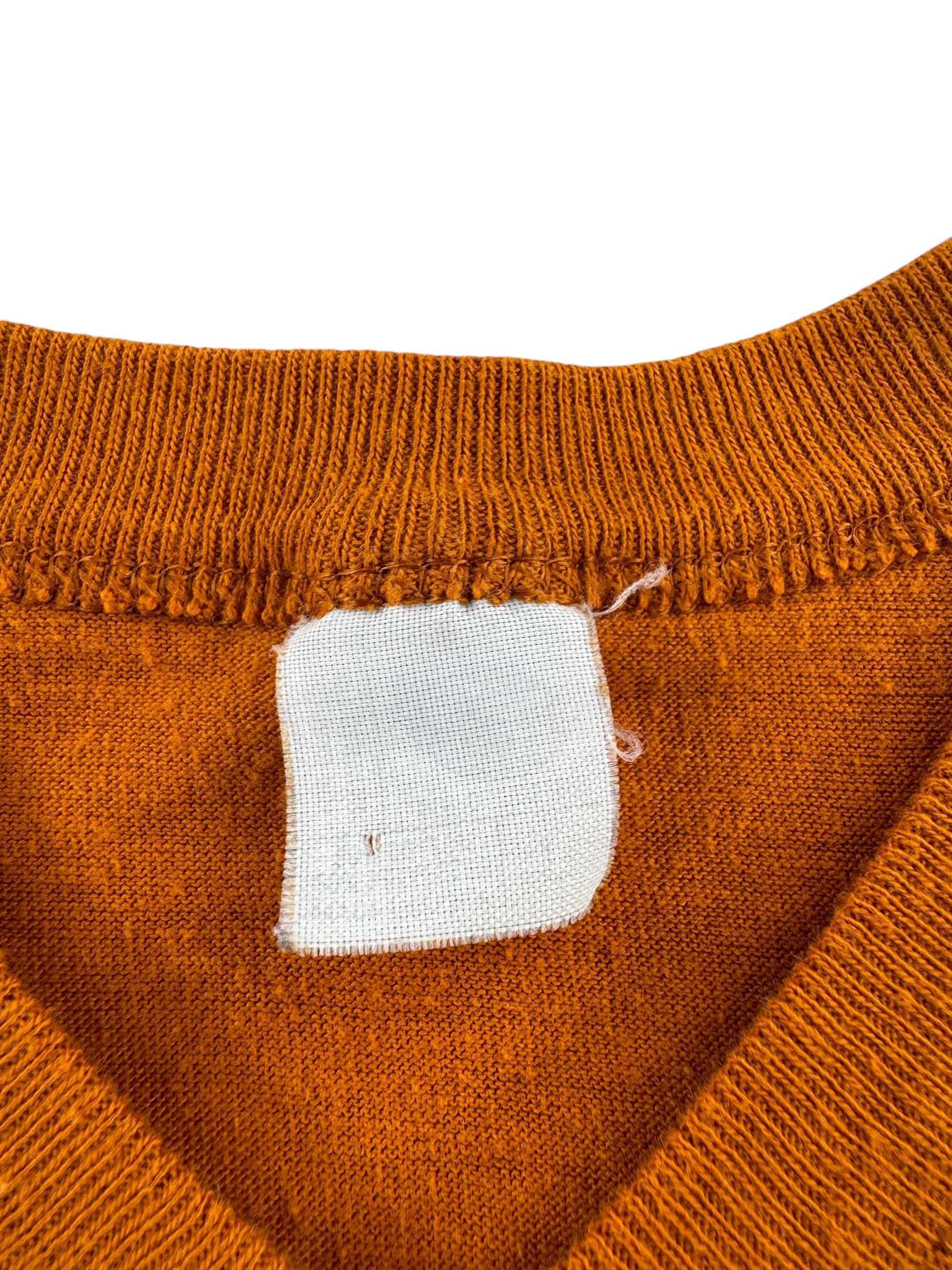 Tag on Vintage Texas Longhorns Jersey SZ M AS IS