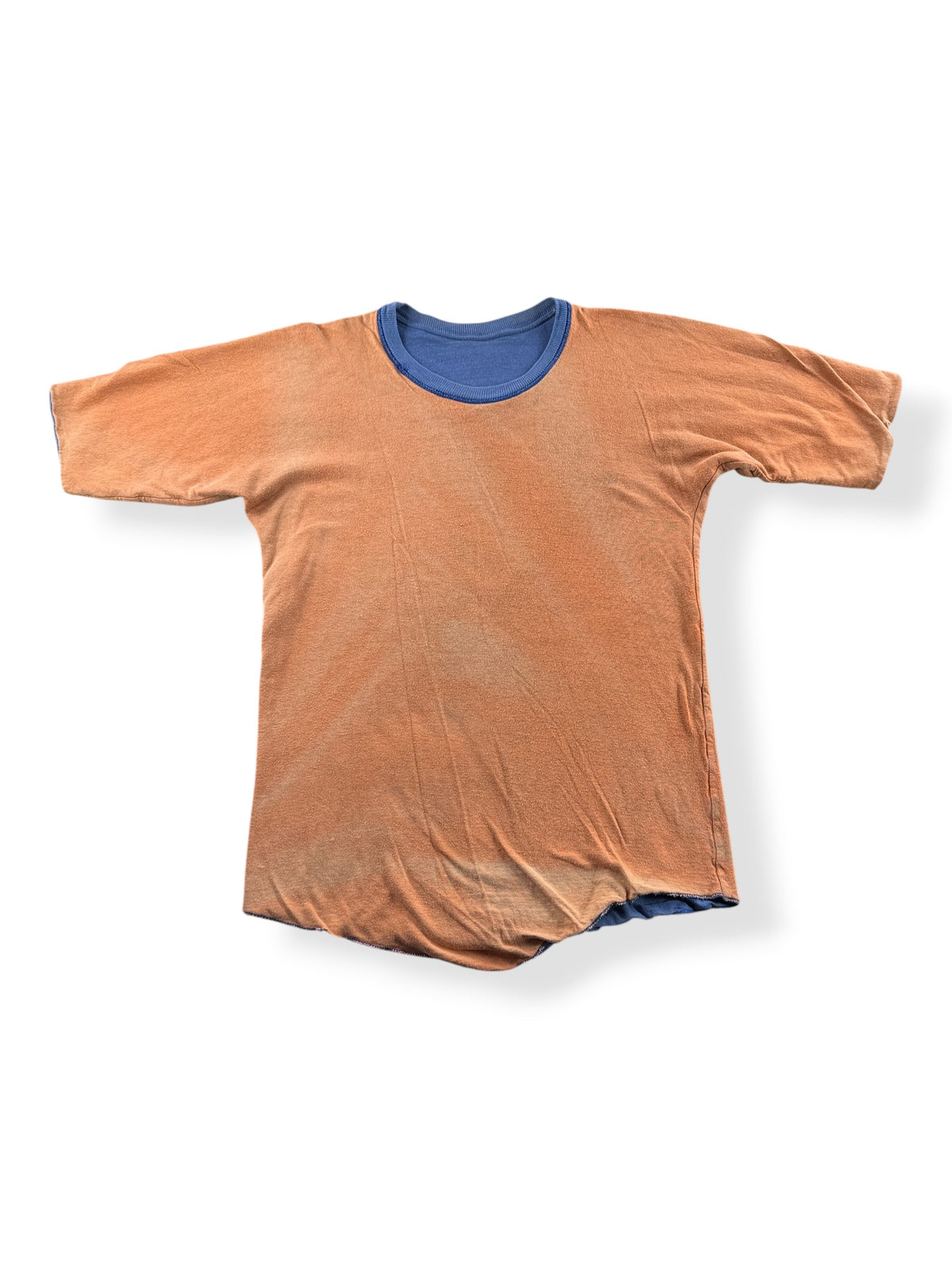 Front of Vintage Orange / Blue Reversible Tee SZ M