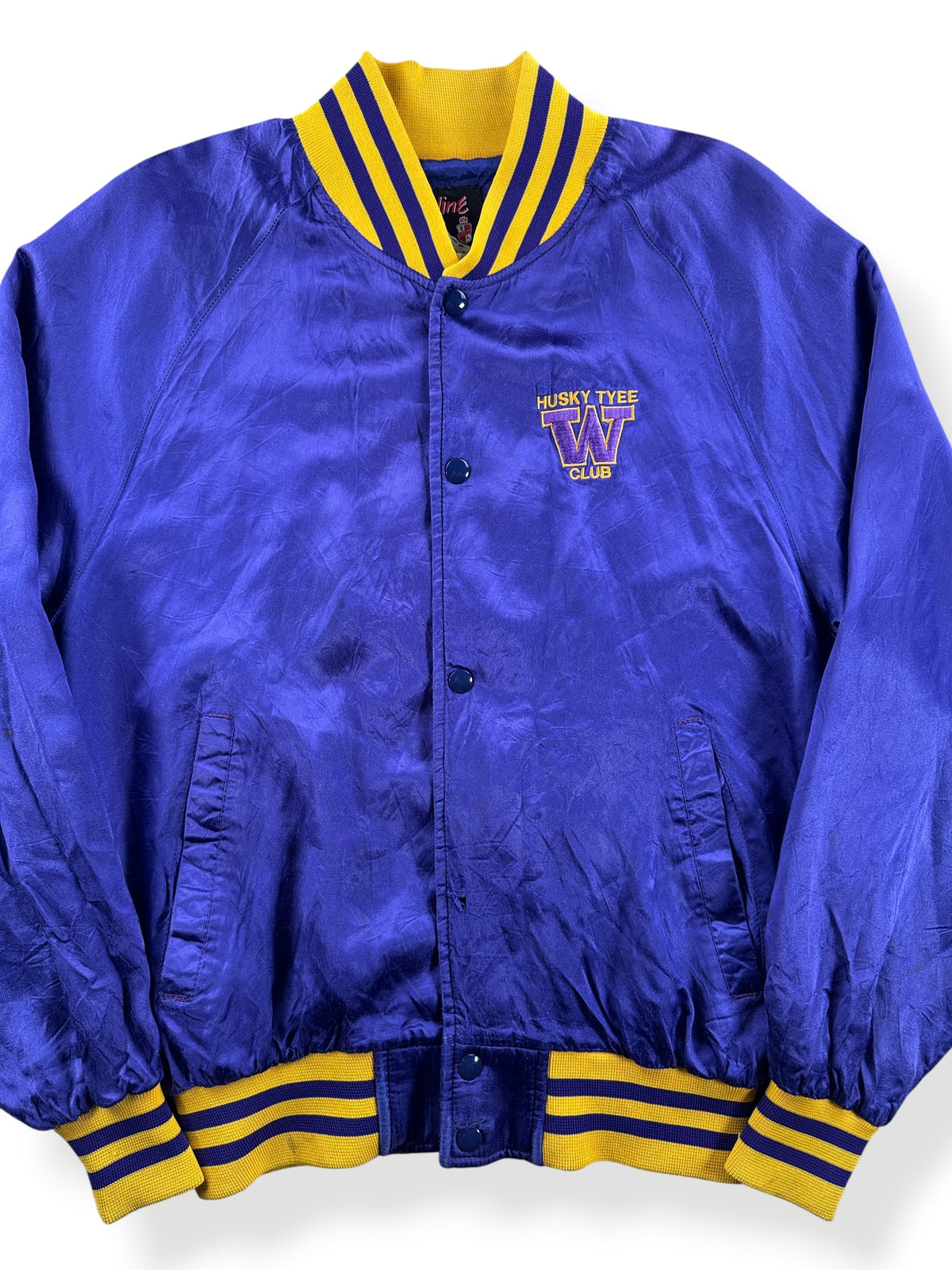Close-up of Vintage Skyline UW Club Jacket SZ M