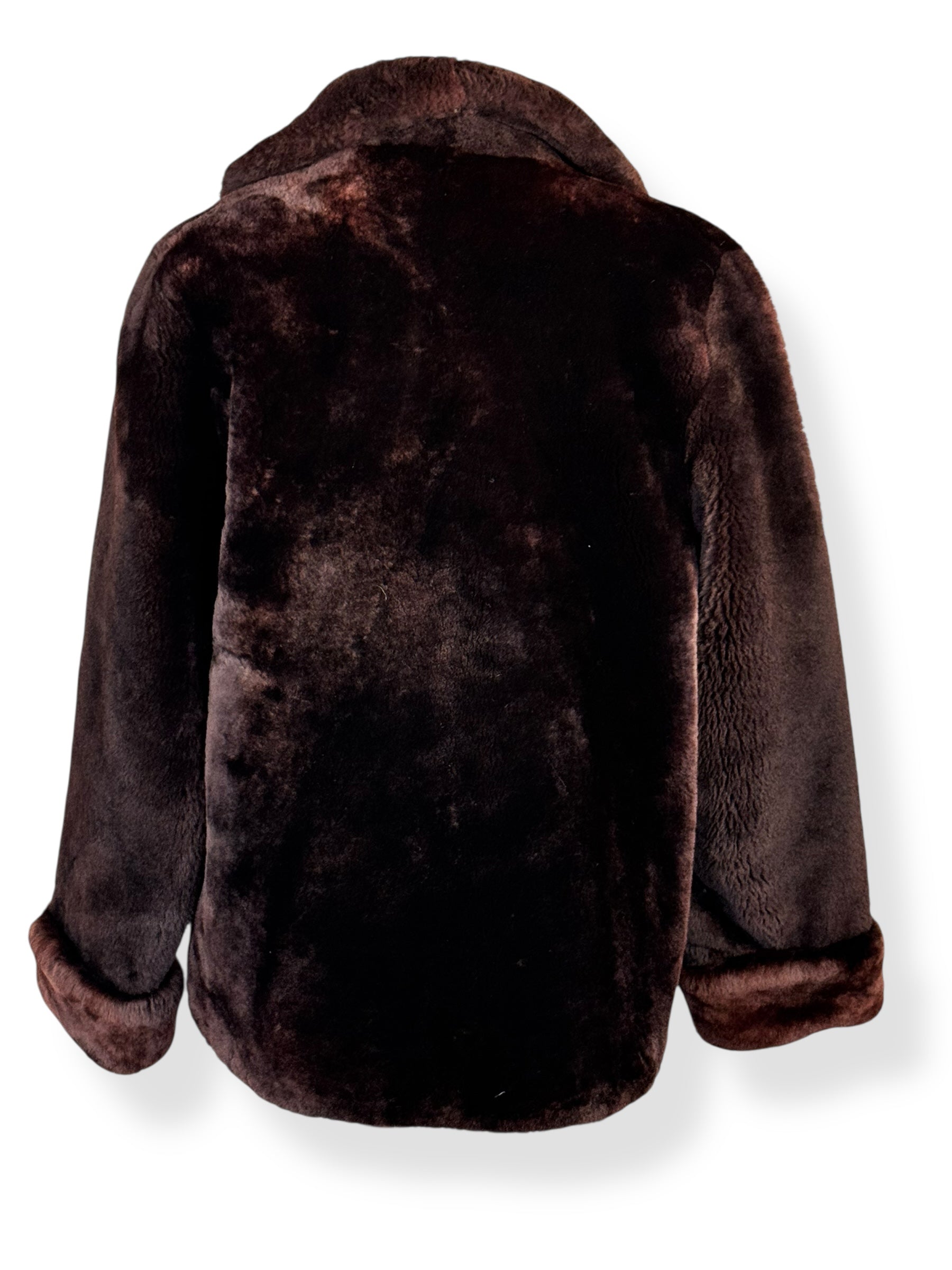 Back view of 1940s Mouten Coat M-L