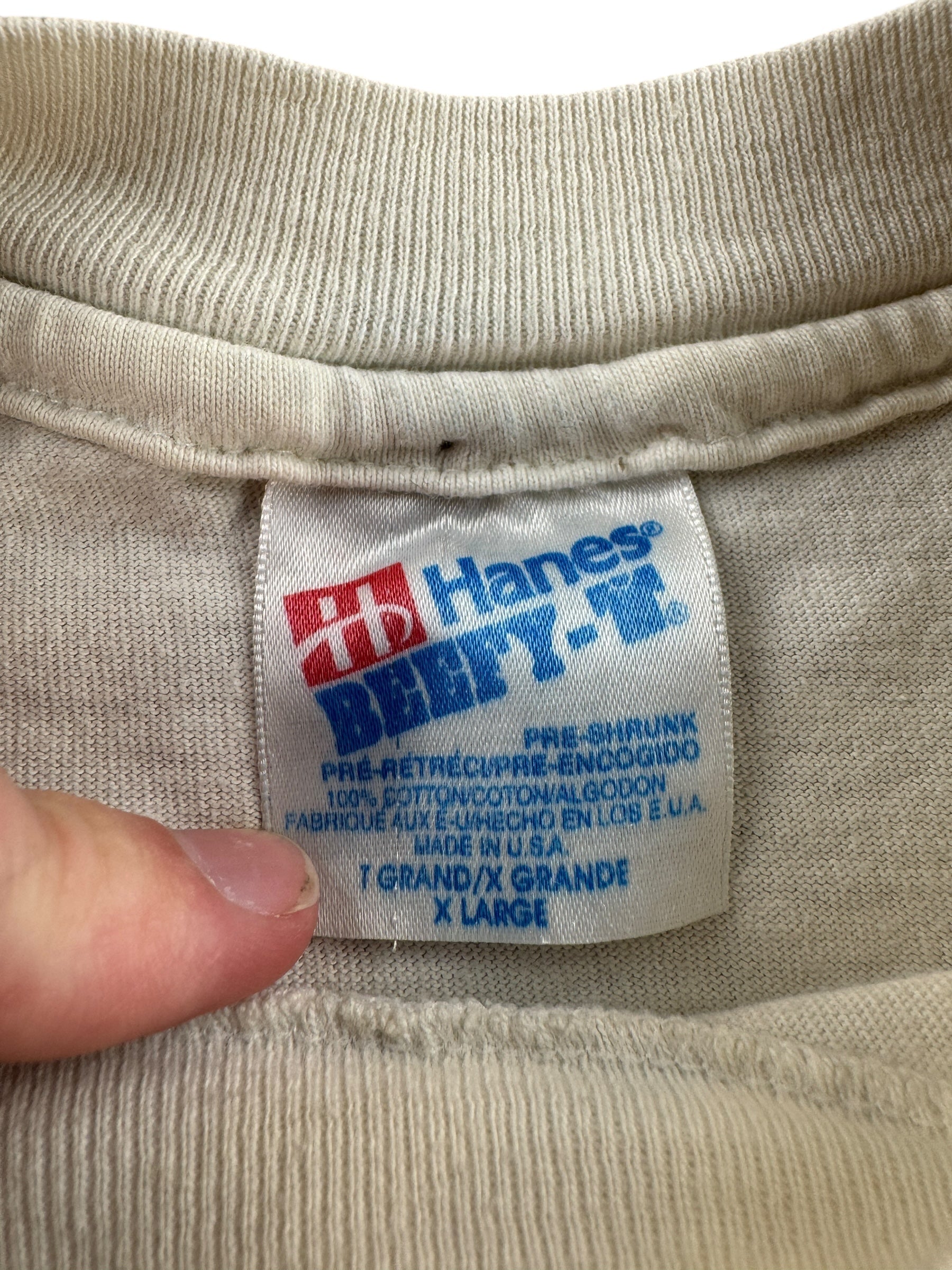 Tag on Vintage U2 Zoo TV Outside Broadcast Tee SZ XL