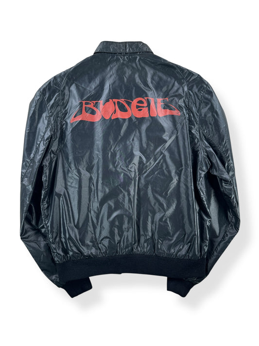 Back of Vintage Budgie Band Jacket SZ M