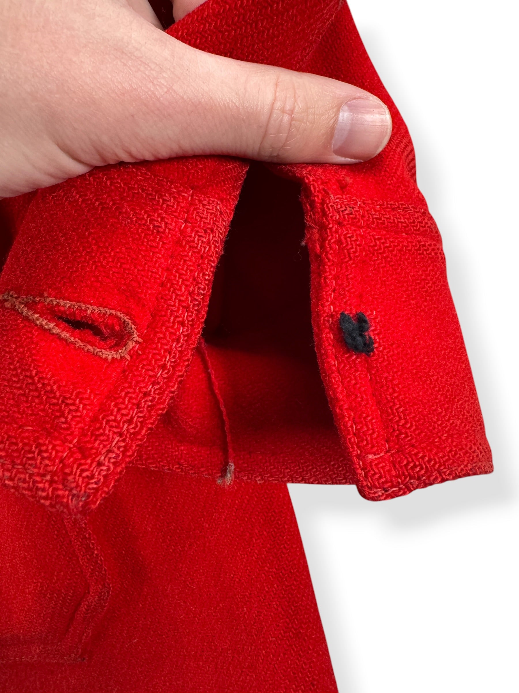Missing Button on Vintage Filson Union Made Scarlet Cruiser SZ 42