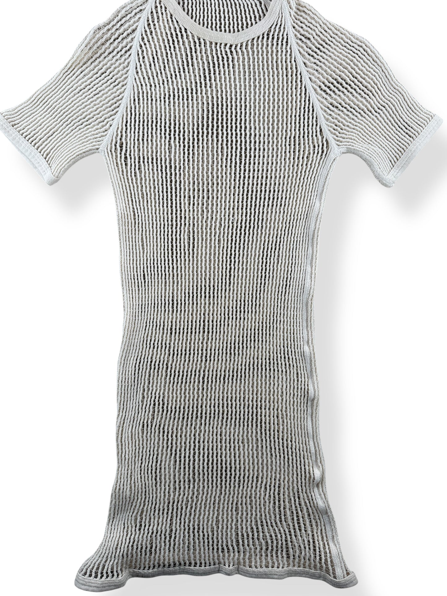 Front Close Up of Vintage Mesh Body Suit SZ M