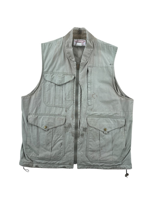 Front of Vintage 90s Era Filson Fishing Vest SZ L AS IS