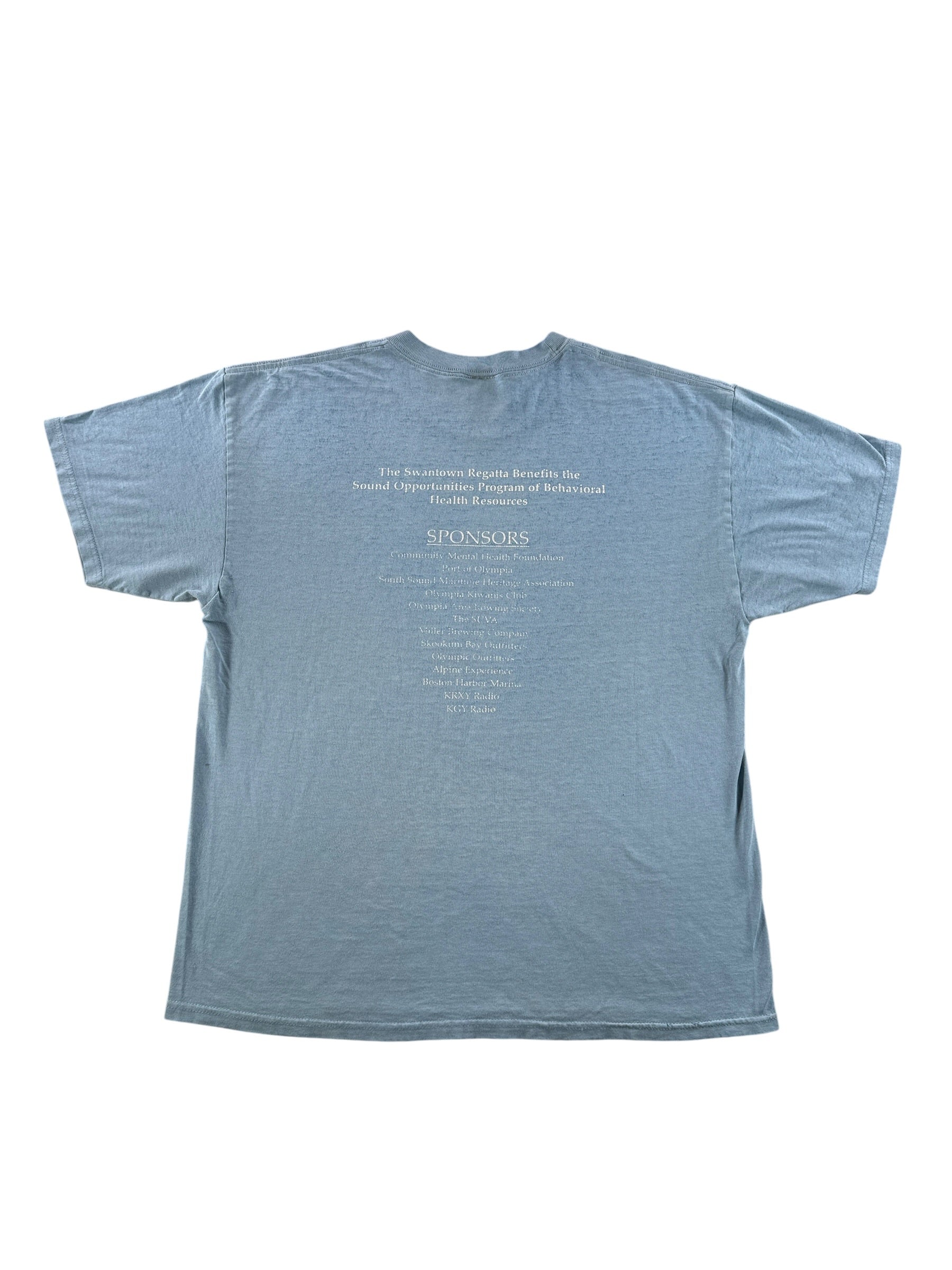 Back of Vintage Swantown Regatta Tee SZ L