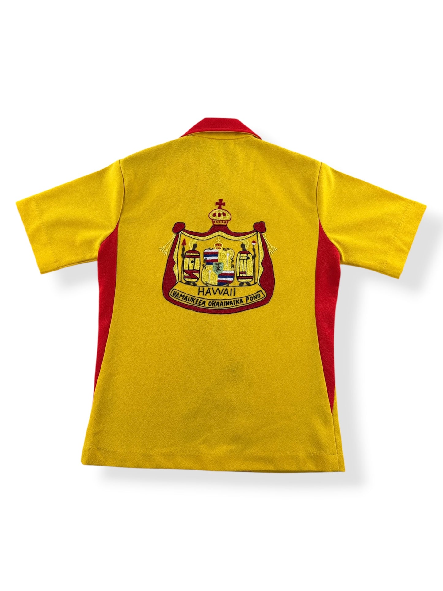 Back of Vintage Chain Stitch Hawaii Bowling Shirt SZ M