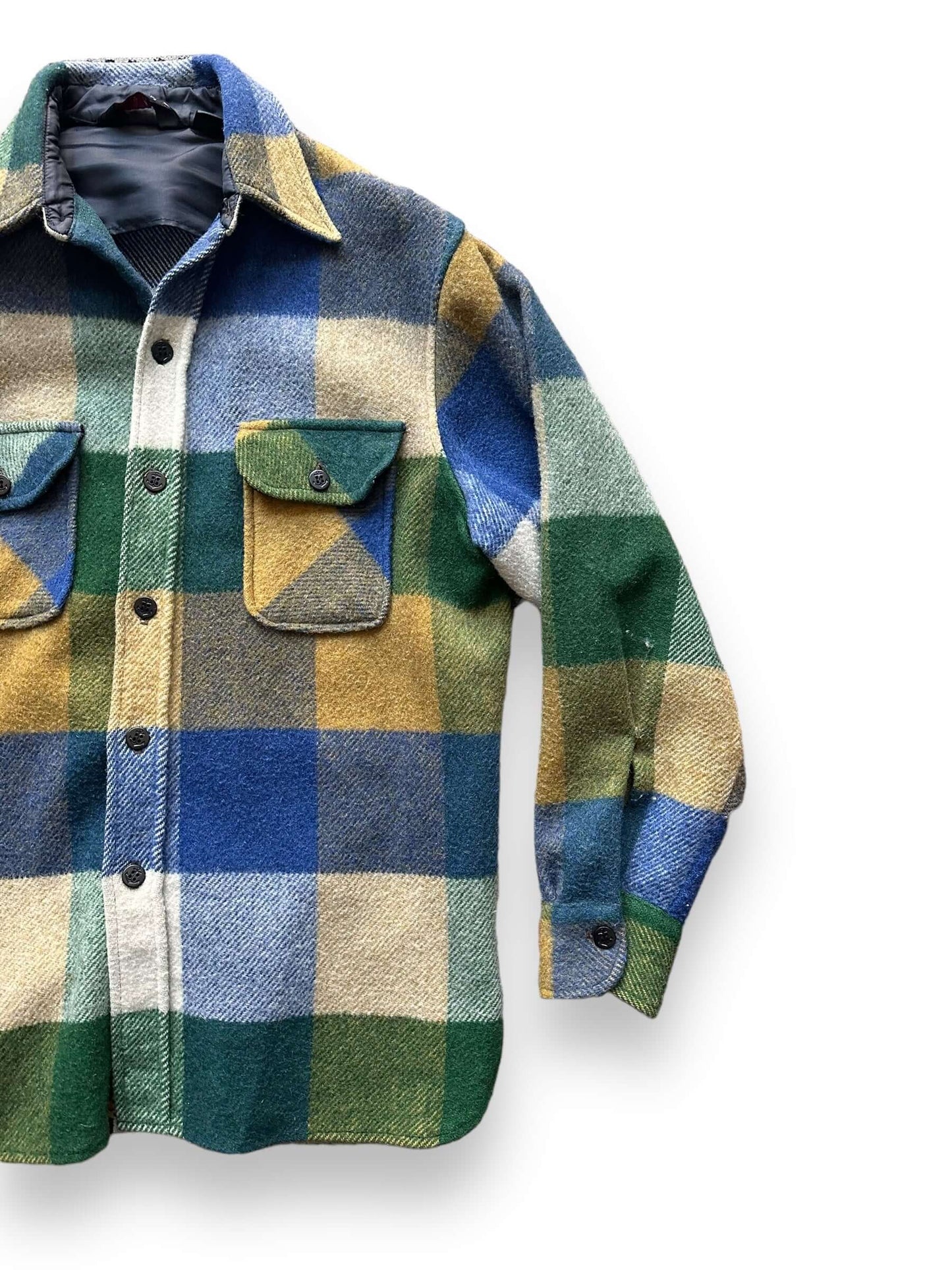 front left of Vintage Penneys Towncraft CPO Flannel SZ M