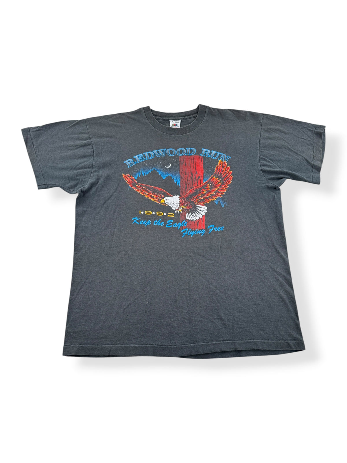 Front of Vintage 1992 Redwood Run Harley Tee SZ XL