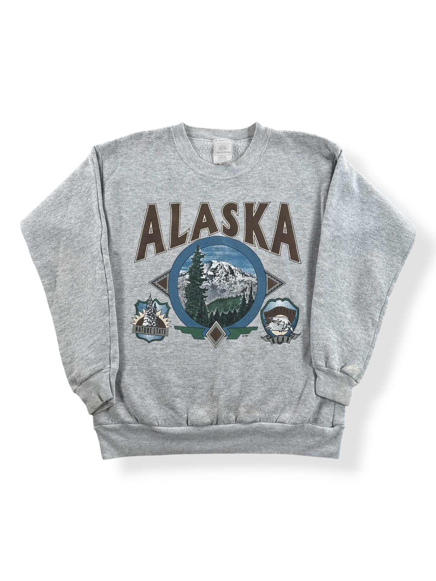 Front of Vintage Alaska Crewneck SZ M (Fits S)