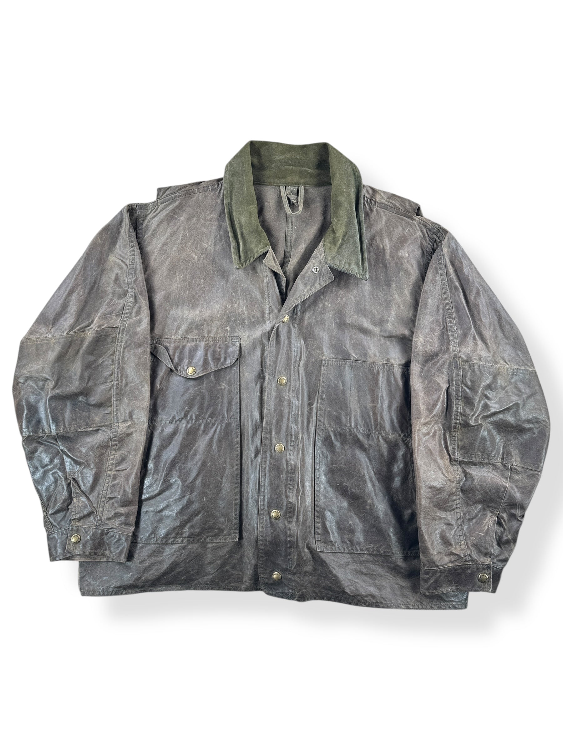 Front of Vintage Filson Waxed Tin Cloth Jacket SZ XXXL