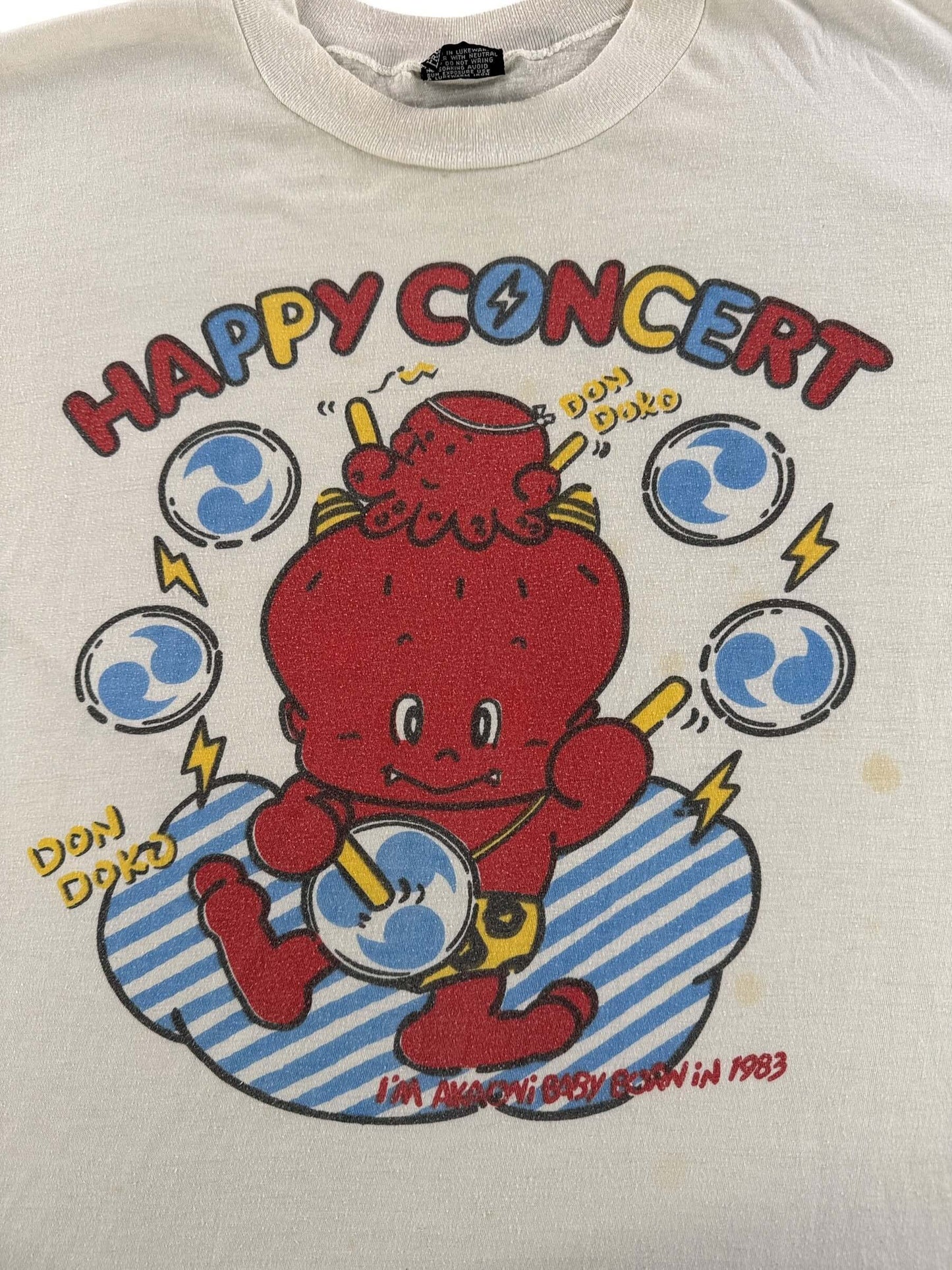 Graphic of Vintage Don Doko Happy Concert Tee SZ M