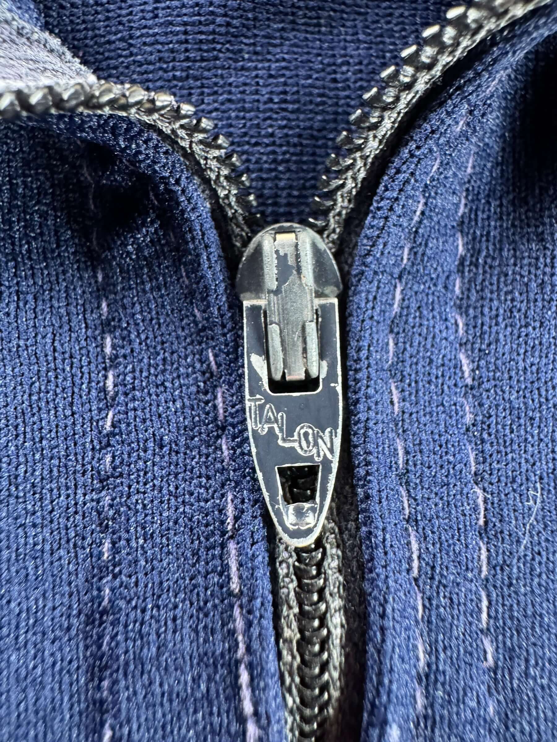 Zipper on Vintage 60s Russell 'H' Quarter Zip Jacket SZ L (Fits M)