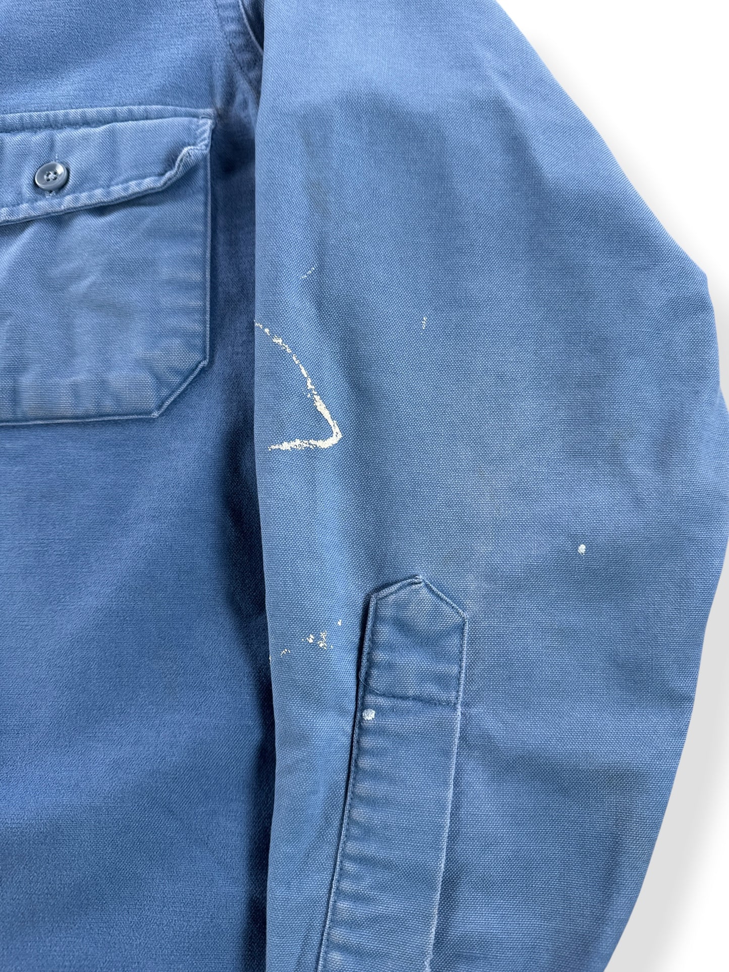 Stains on Vintage LL Bean Chamois Painters Shirt SZ 15 1/2 (Fits M)