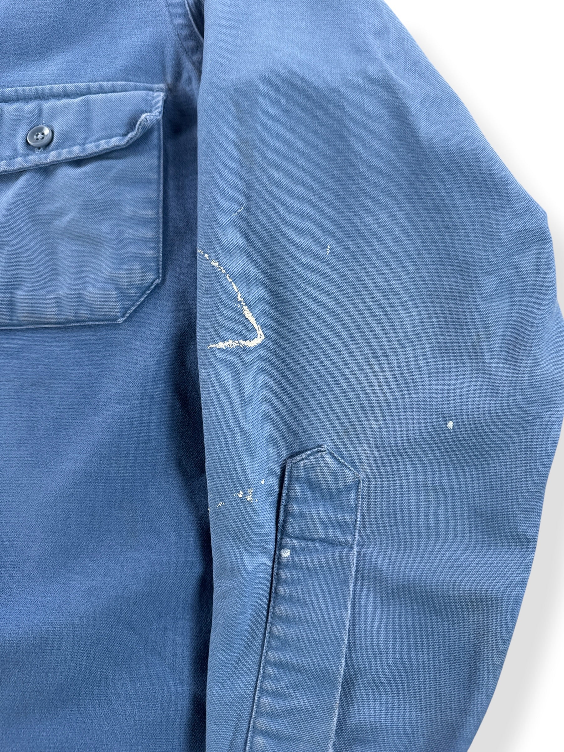 Stains on Vintage LL Bean Chamois Painters Shirt SZ 15 1/2 (Fits M)