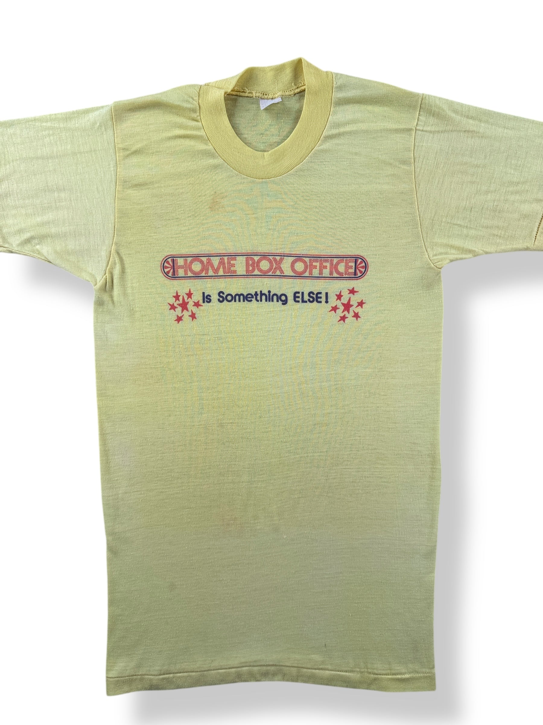 Front Close Up of Vintage HBO Home Box Office Tee SZ M (Fits XS)