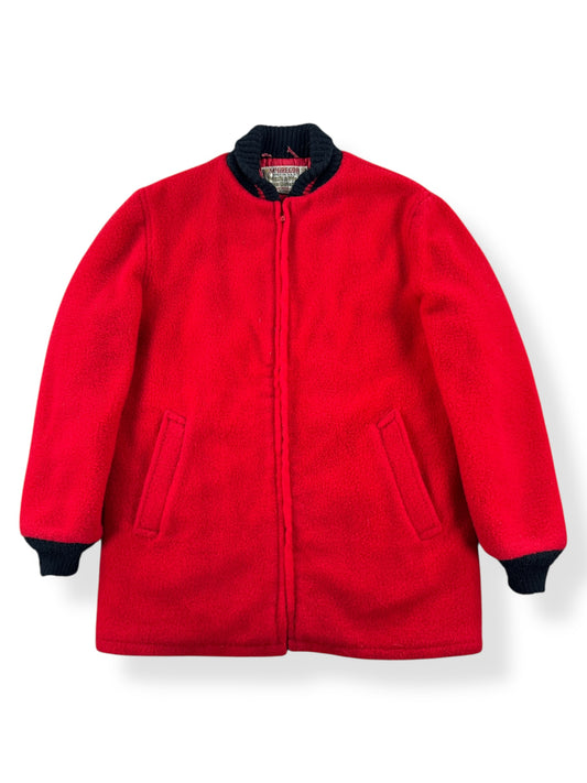 Front of Vintage McGregor Ram Jet Fleece Coat SZ 42