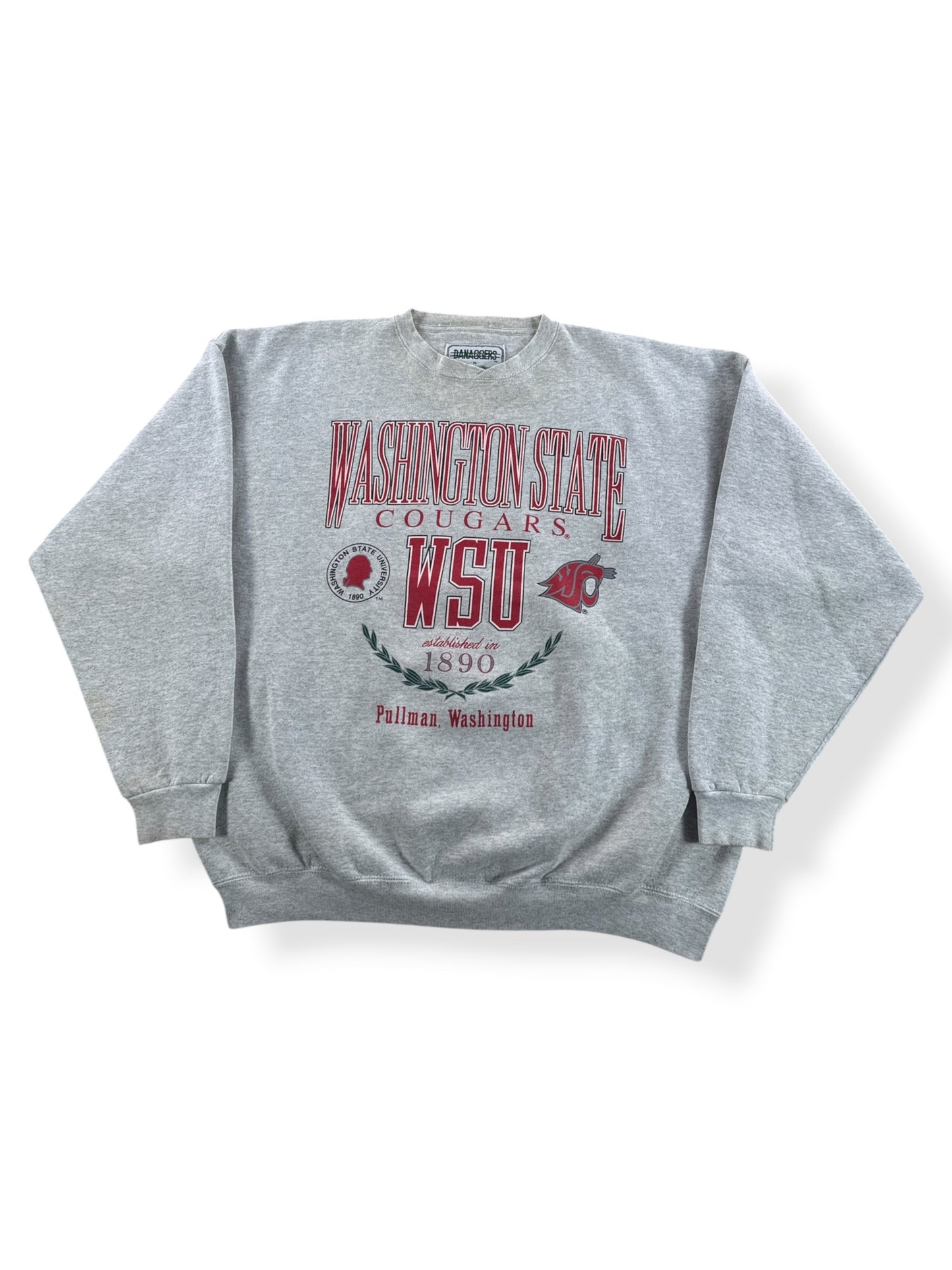 Front of Vintage Washington Cougars Crewneck SZ XL