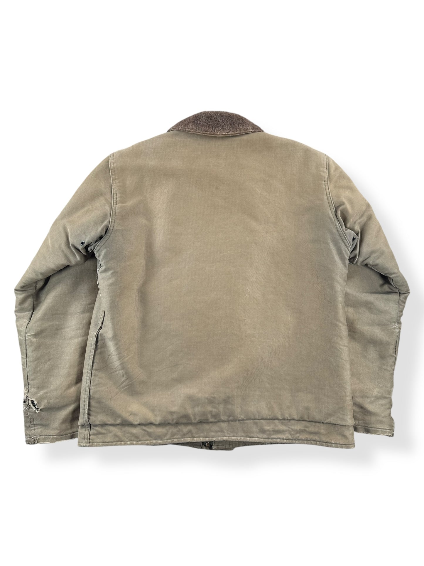 Back of Vintage WWII Era Stenciled N-1 Deck Jacket SZ 42