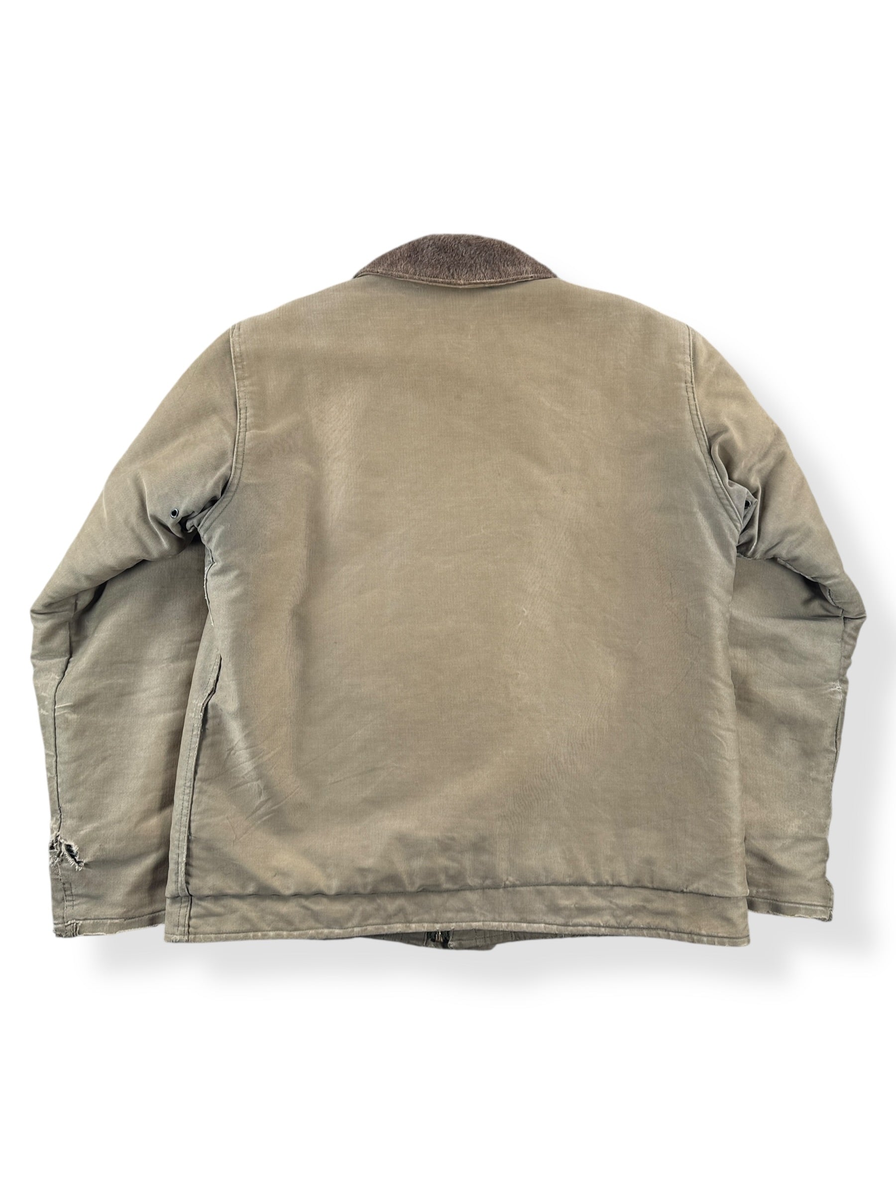 Back of Vintage WWII Era Stenciled N-1 Deck Jacket SZ 42