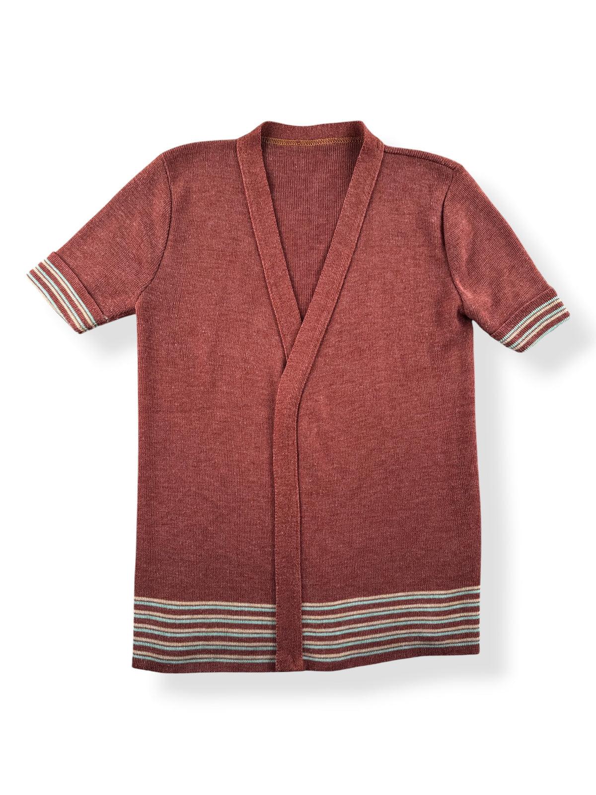 Front of Vintage 40s Short Sleeve Cardigan SZ S