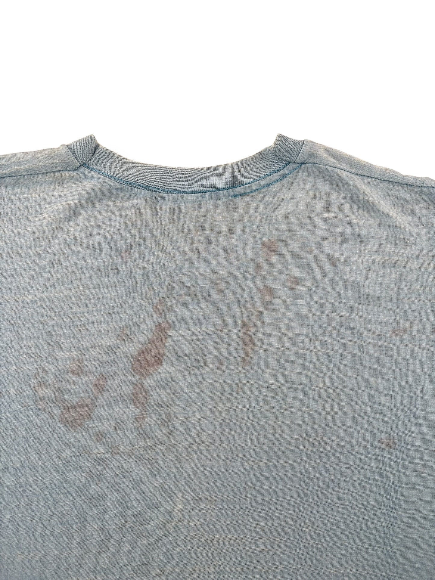 Staining on Vintage A Nurse's Place Is In Her Union Tee SZ M