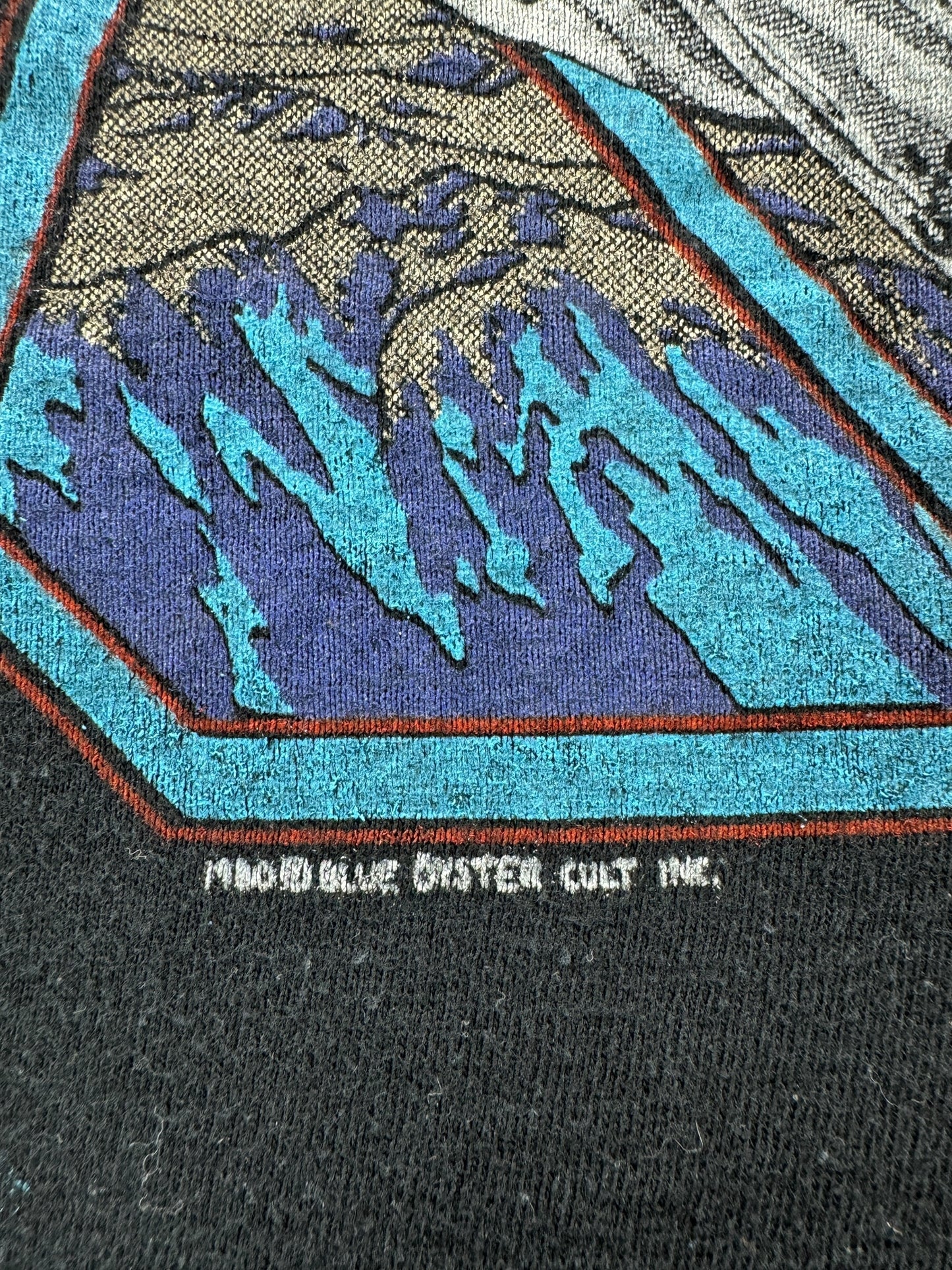 Trademark on Vintage Blue Oyster Cult 2-Sided Tee SZ S